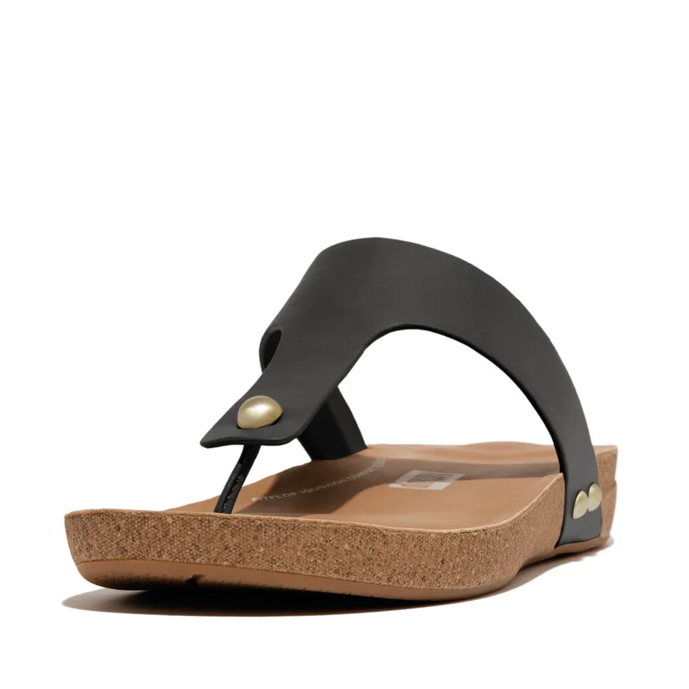 รองเท้าแตะแบบหูหนีบ ผู้หญิง รุ่น iQUSHION LEATHER TOE-POST SANDALS