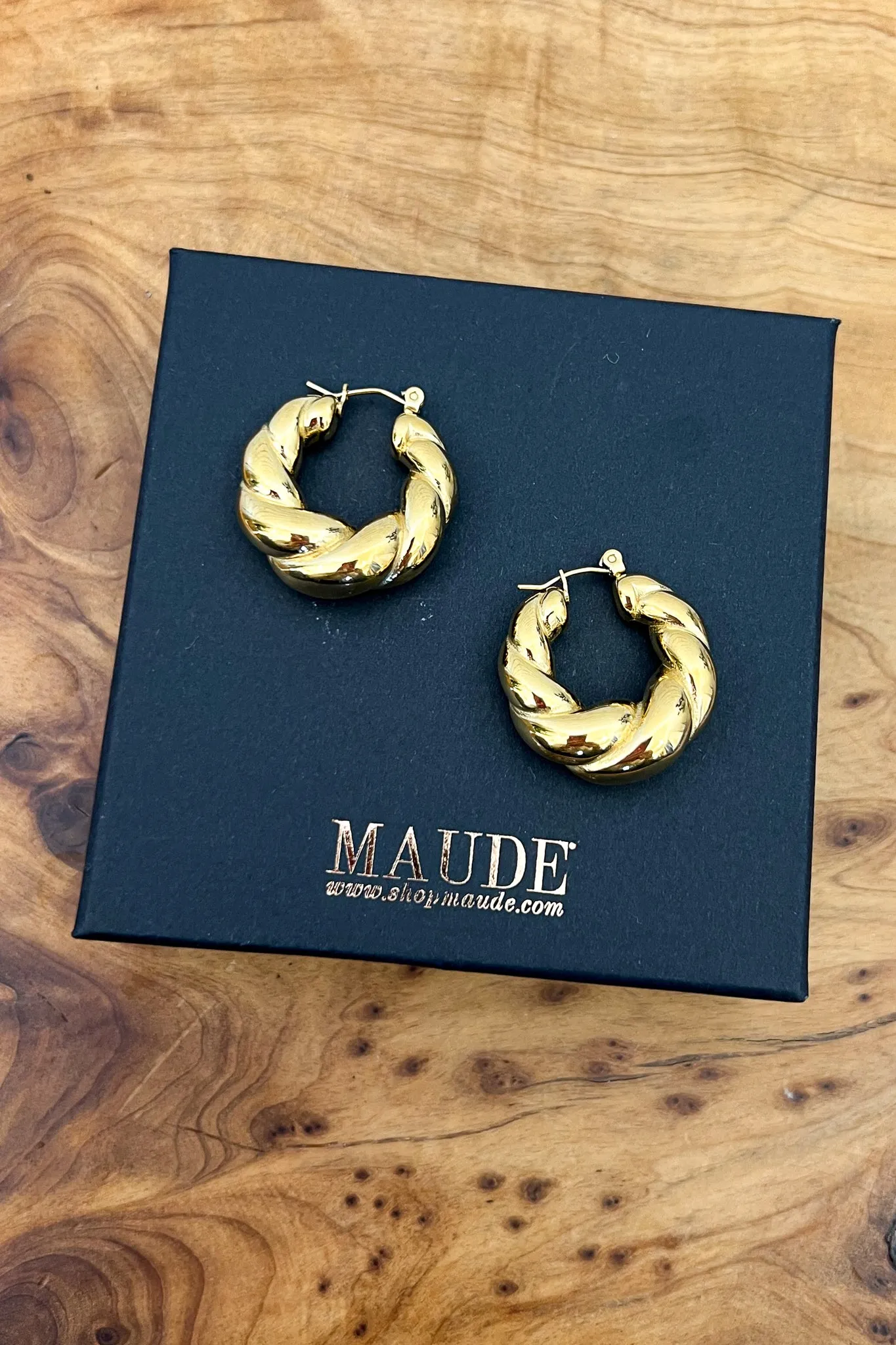 18K Hallie Chunky Hoop Earrings