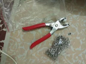 1pcs Metal Snaps Buttons 9.5mm with Fastener Pliers Tool Kit Five Buckle Set Sewing Free Buttons Set for Diy Crafts Home Sewing Accessories