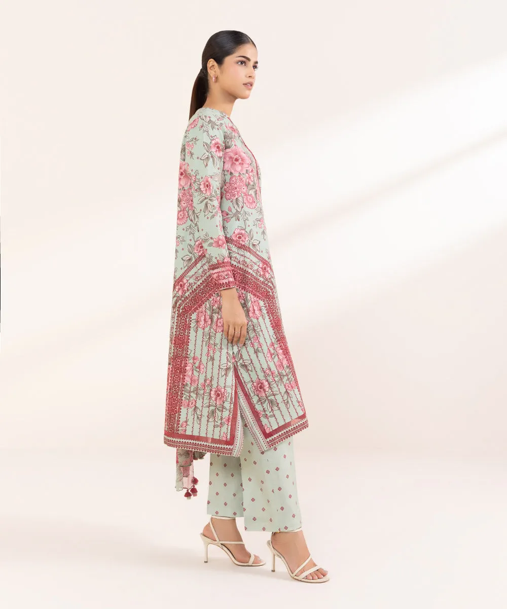 2 Piece - Printed Khaddar Suit