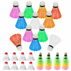 24PC Speed Training Sport Nylon Feather Shuttlecocks Birdies Badminton Ball Game