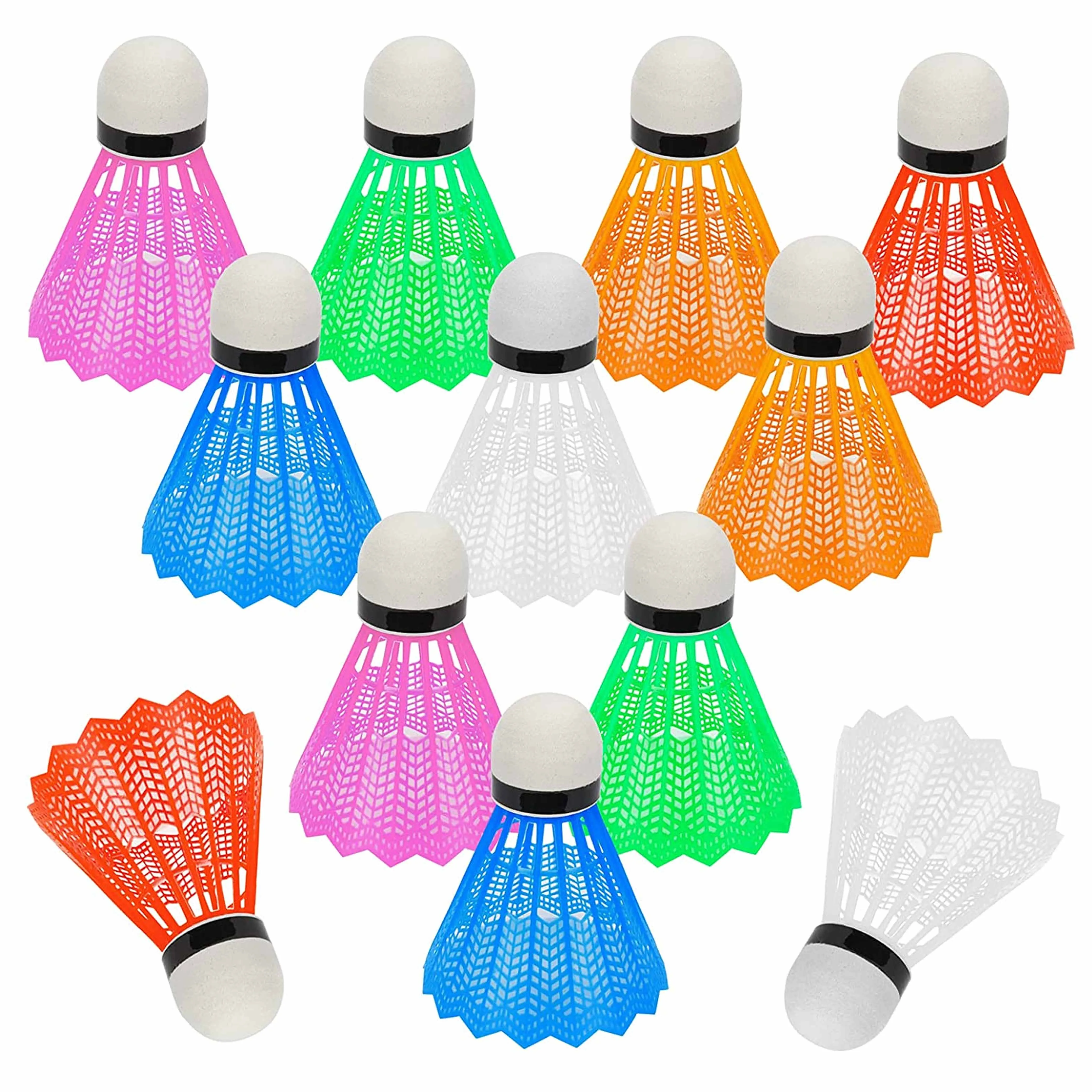 24PC Speed Training Sport Nylon Feather Shuttlecocks Birdies Badminton Ball Game