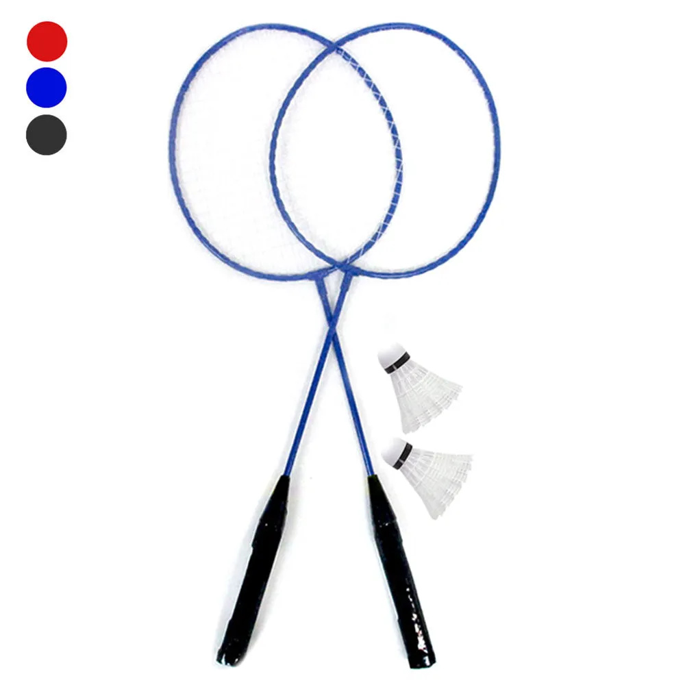 9 Pc Badminton Set Recreational 4 Rackets 4 Shuttlecocks Net Case Outdoors Game