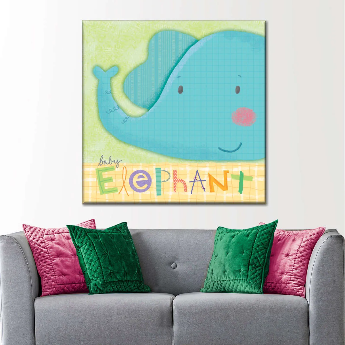 A Cute Baby Elephant Wall Art