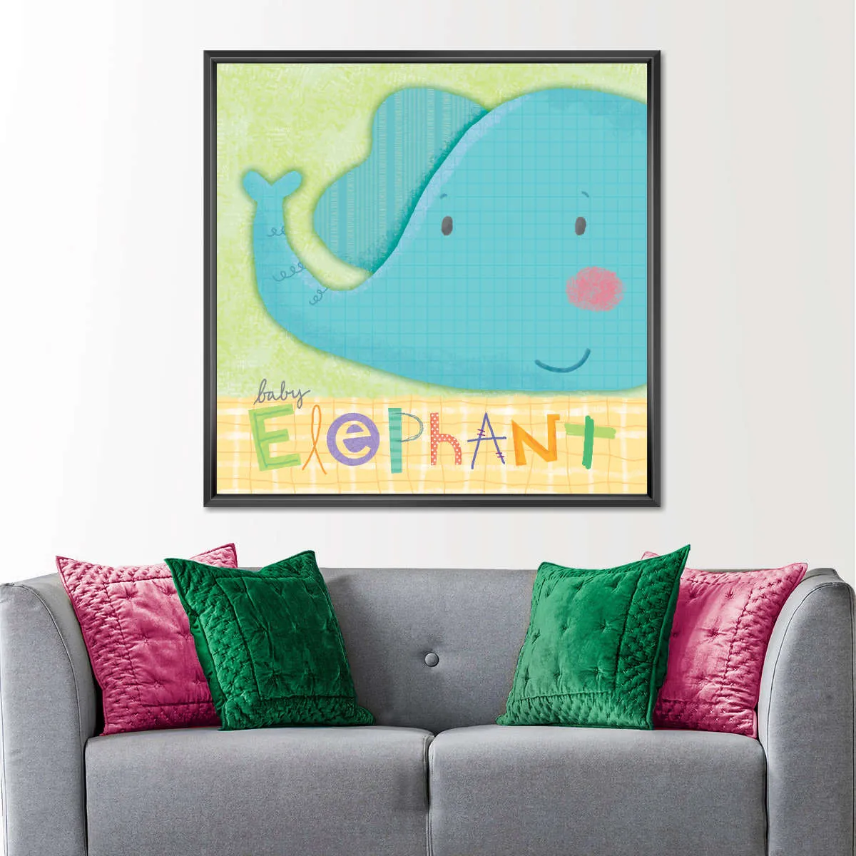 A Cute Baby Elephant Wall Art