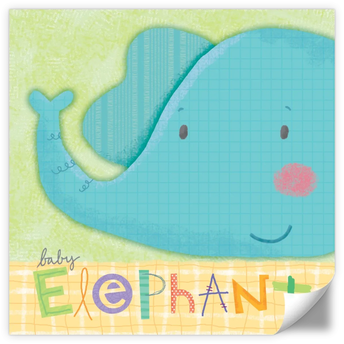 A Cute Baby Elephant Wall Art