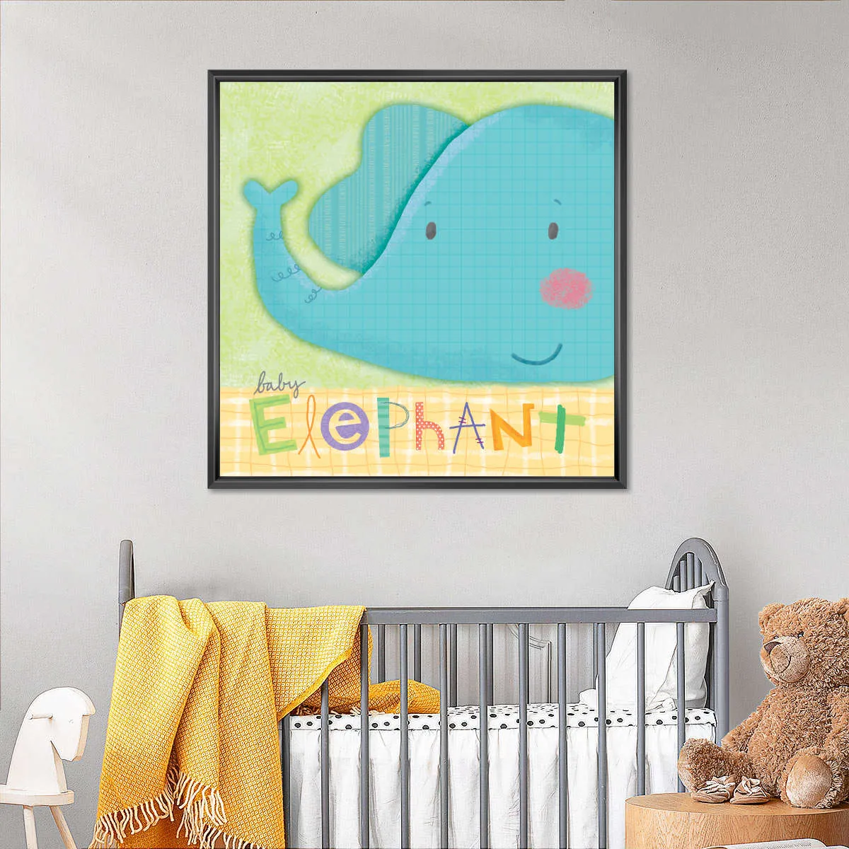 A Cute Baby Elephant Wall Art