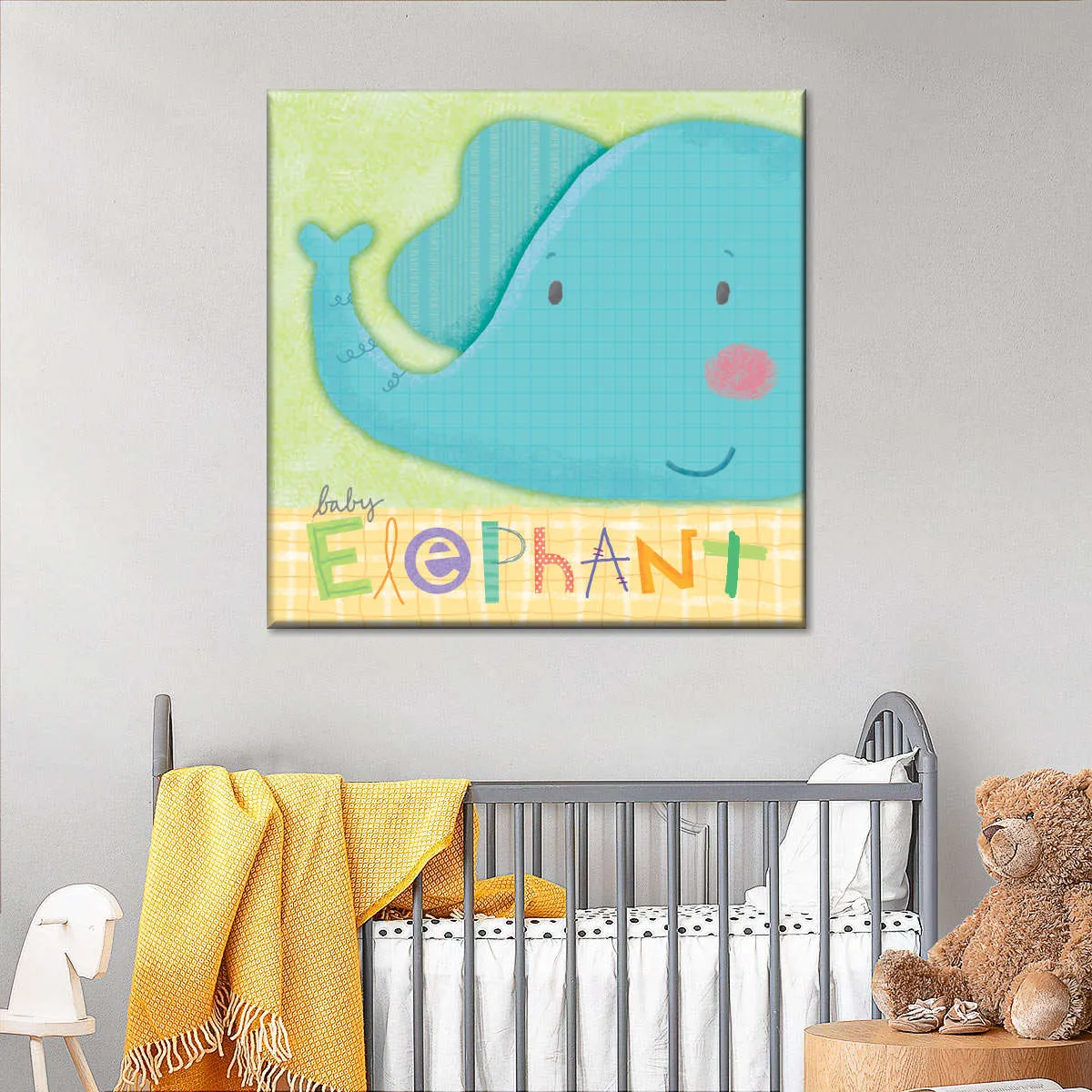 A Cute Baby Elephant Wall Art