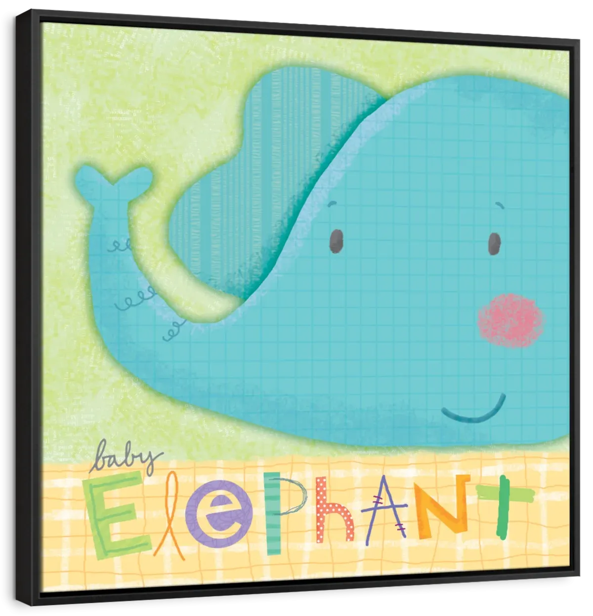 A Cute Baby Elephant Wall Art