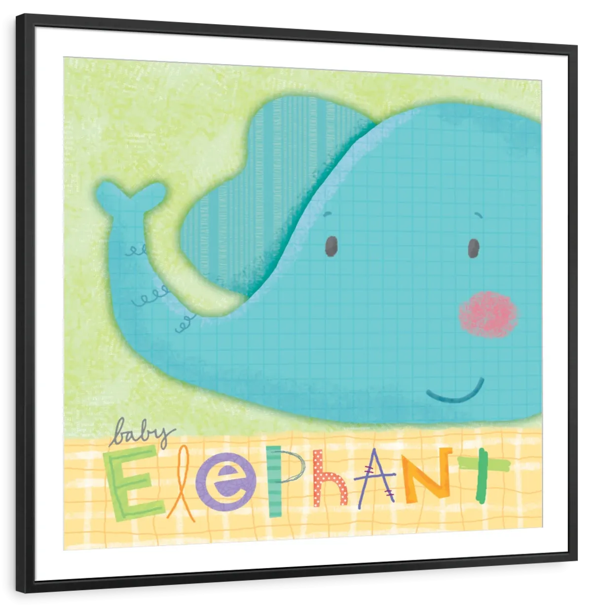 A Cute Baby Elephant Wall Art