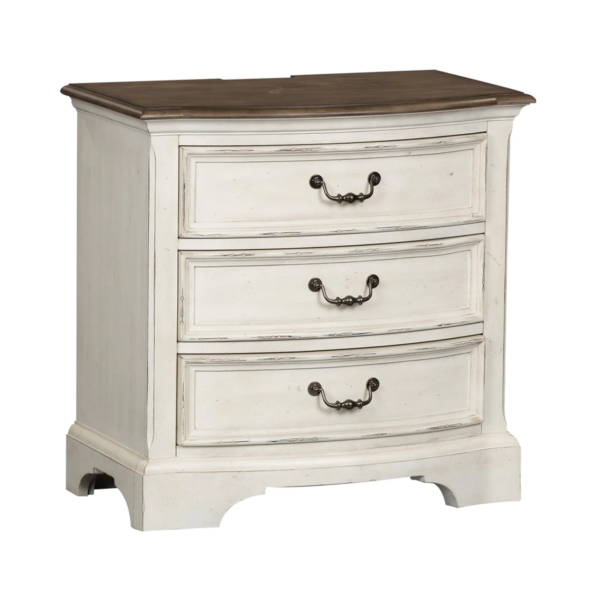 Abbey Road 455W-BR62 3 Drawer Night Stand