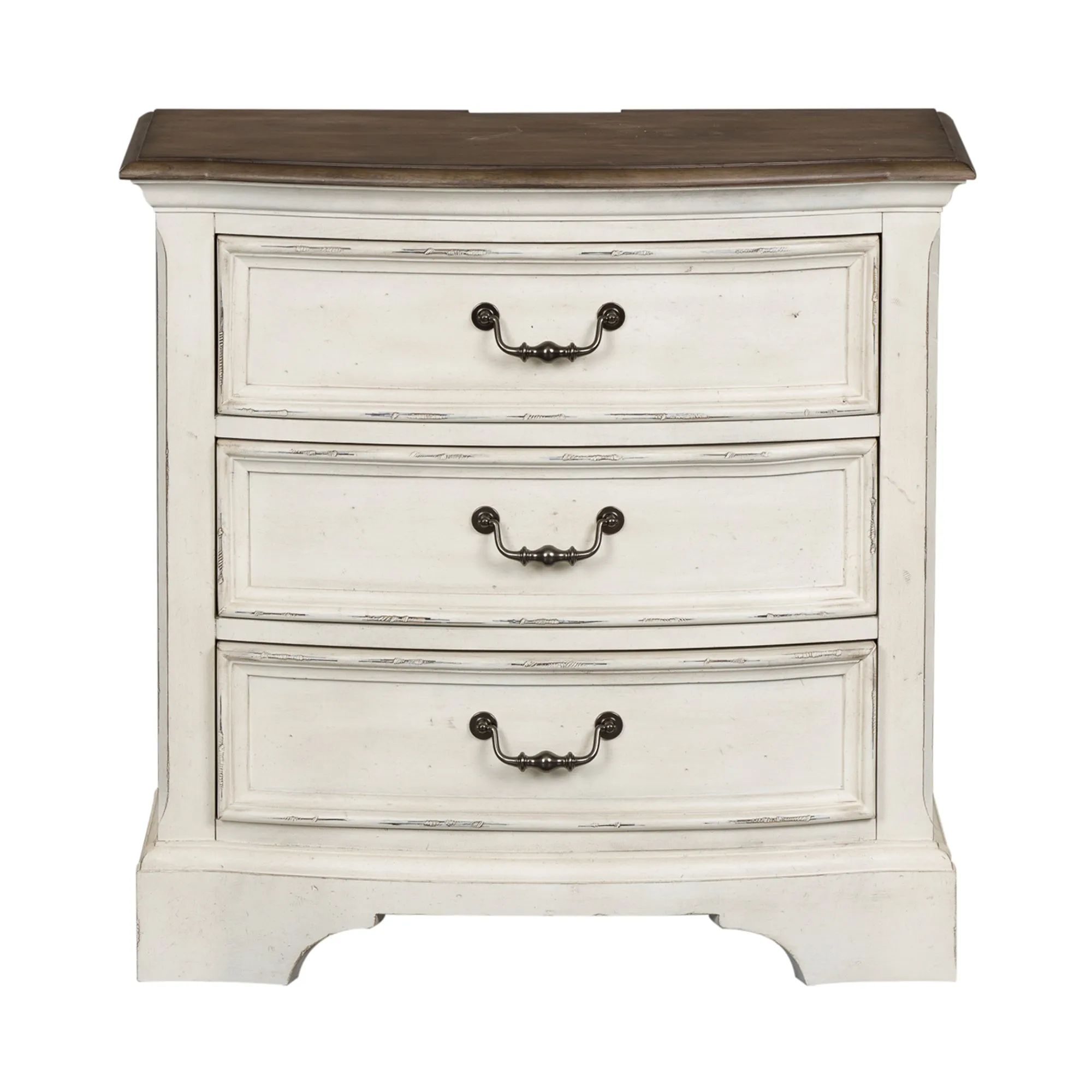 Abbey Road 455W-BR62 3 Drawer Night Stand