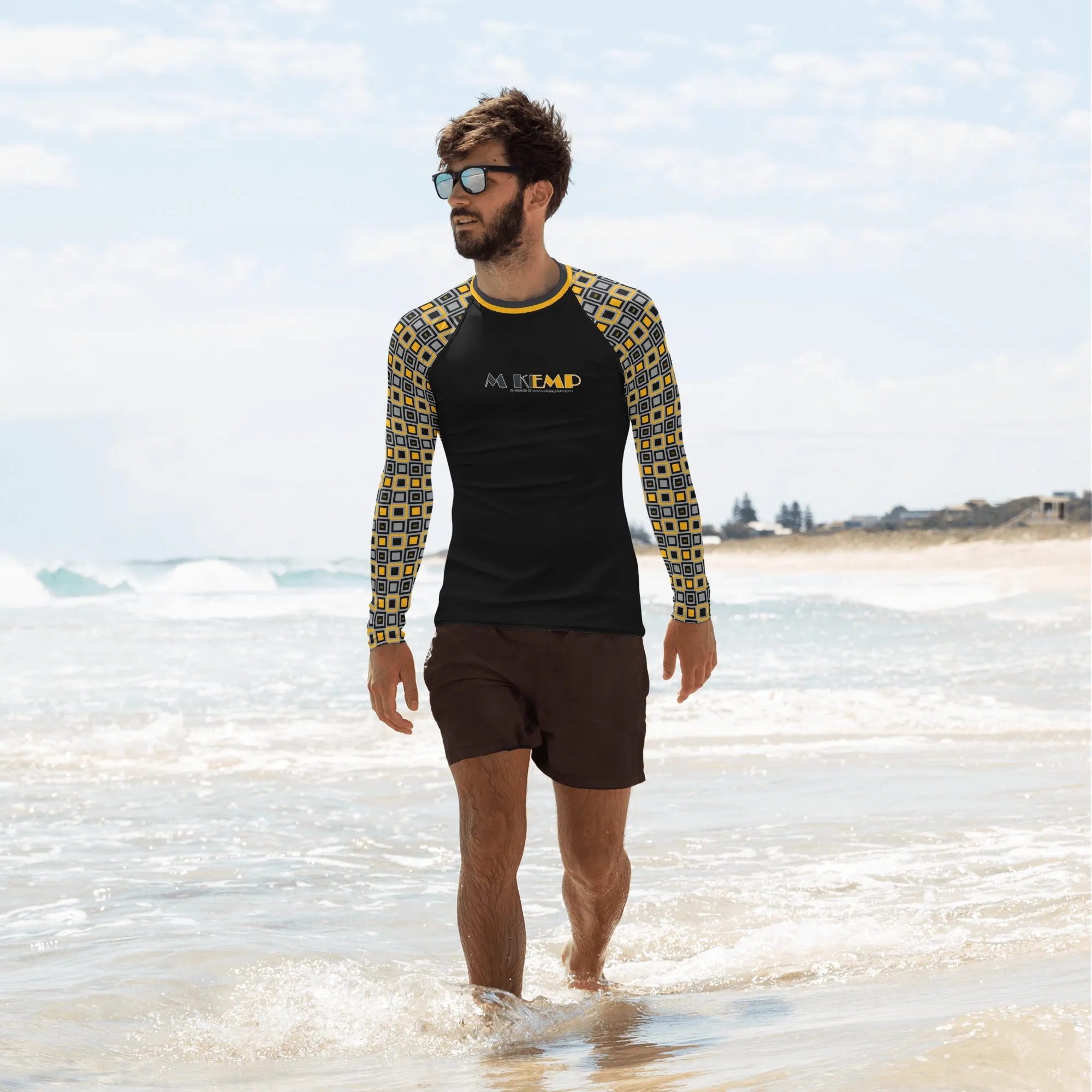 Abstraction of Kemp Men's Rash Guard