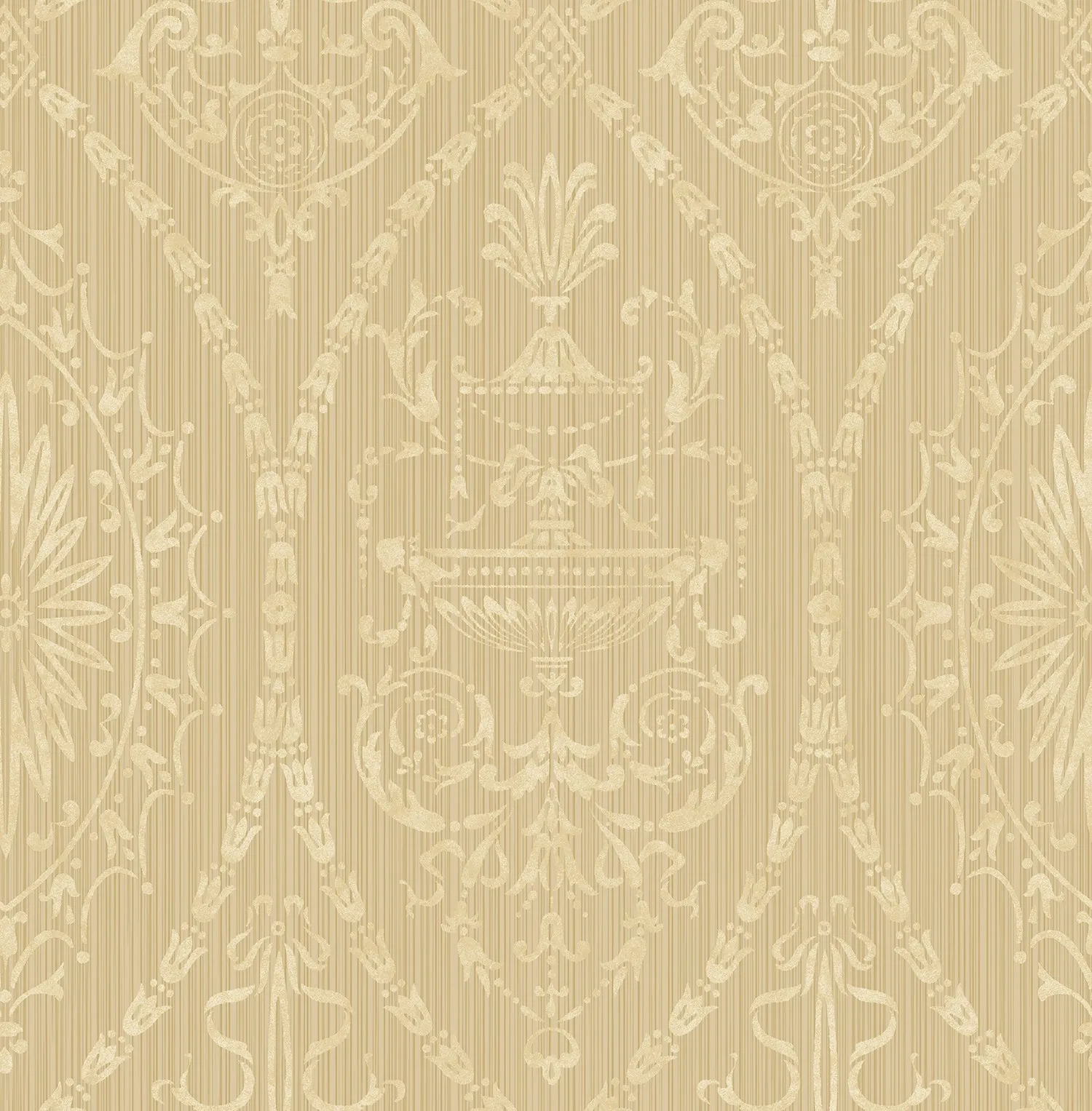 Adams Wallpaper in Beige from the Watercolor Florals Collection