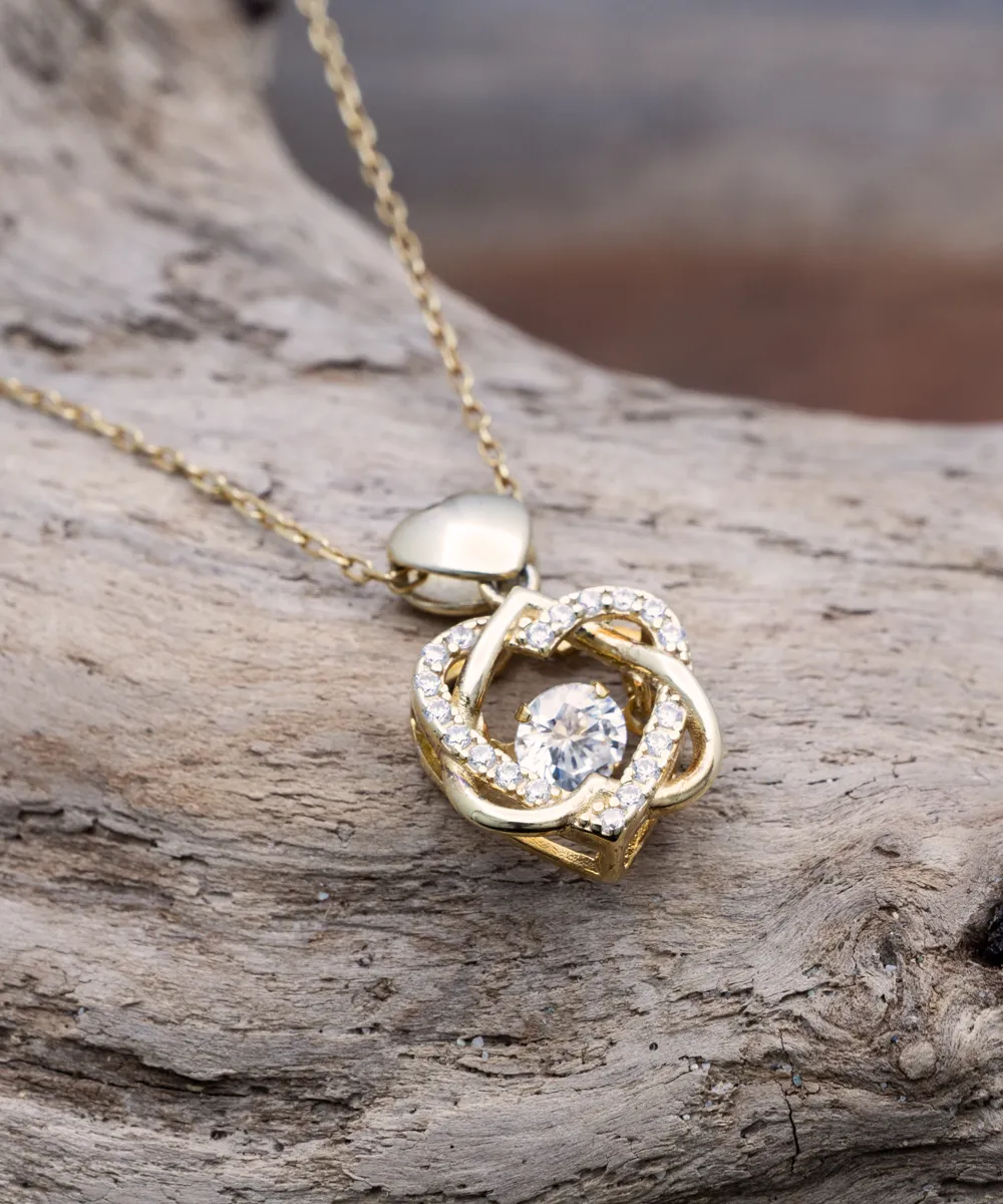 Agile Analyst Wife Heart Knot Gold Necklace No One Should Underestimate A Woman Who Is Also An Agile Analyst