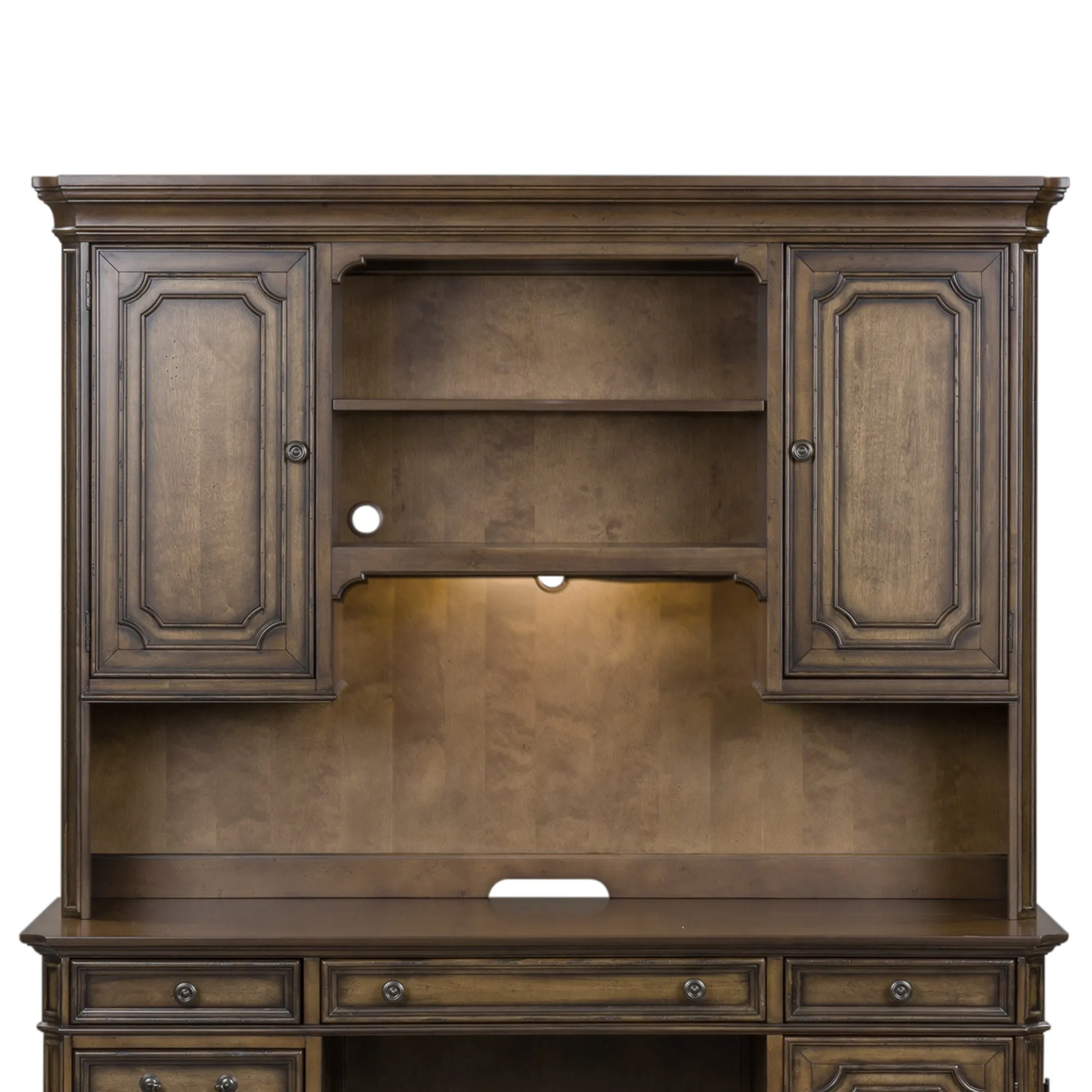 Amelia 487-HO131 Jr. Executive Credenza Hutch
