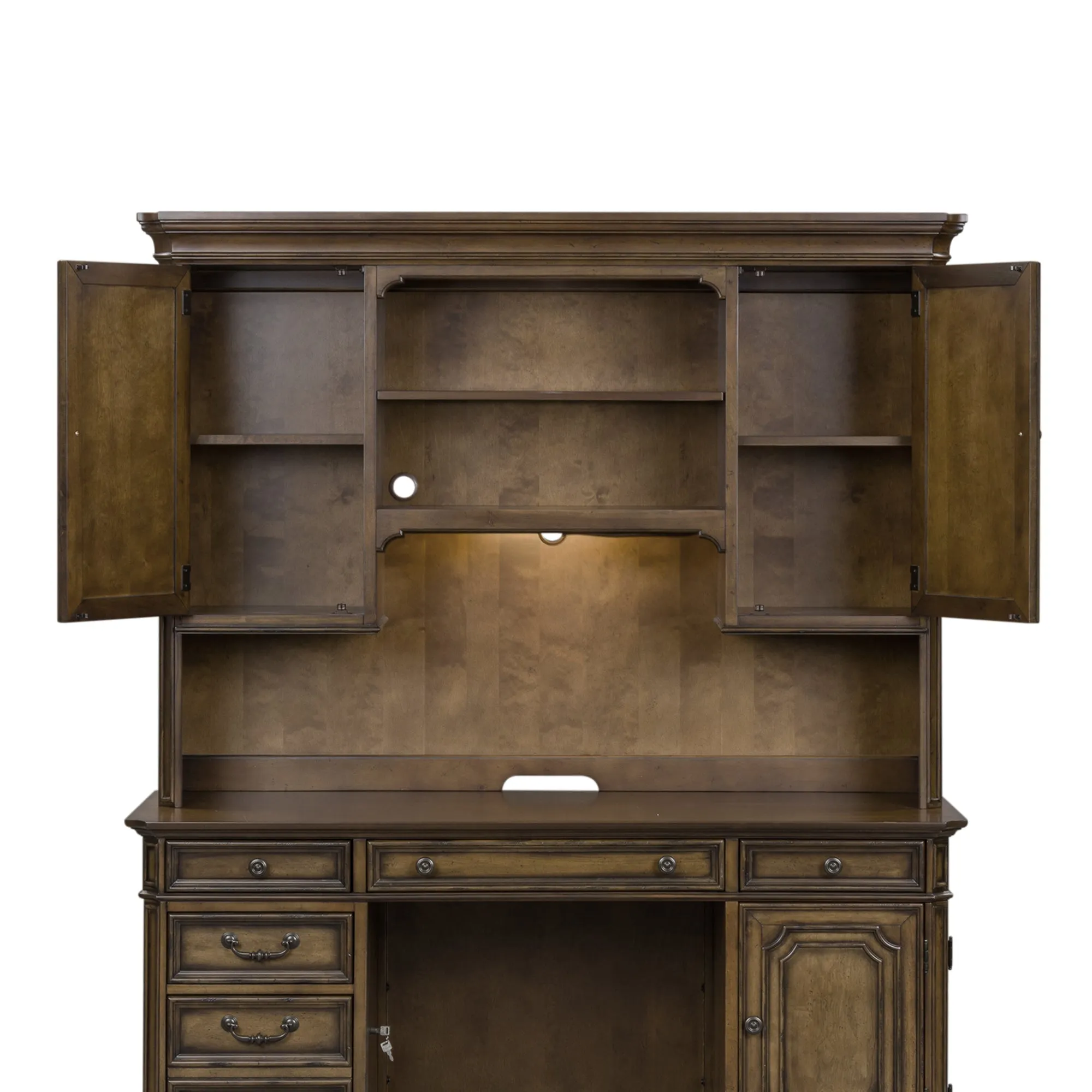 Amelia 487-HO131 Jr. Executive Credenza Hutch
