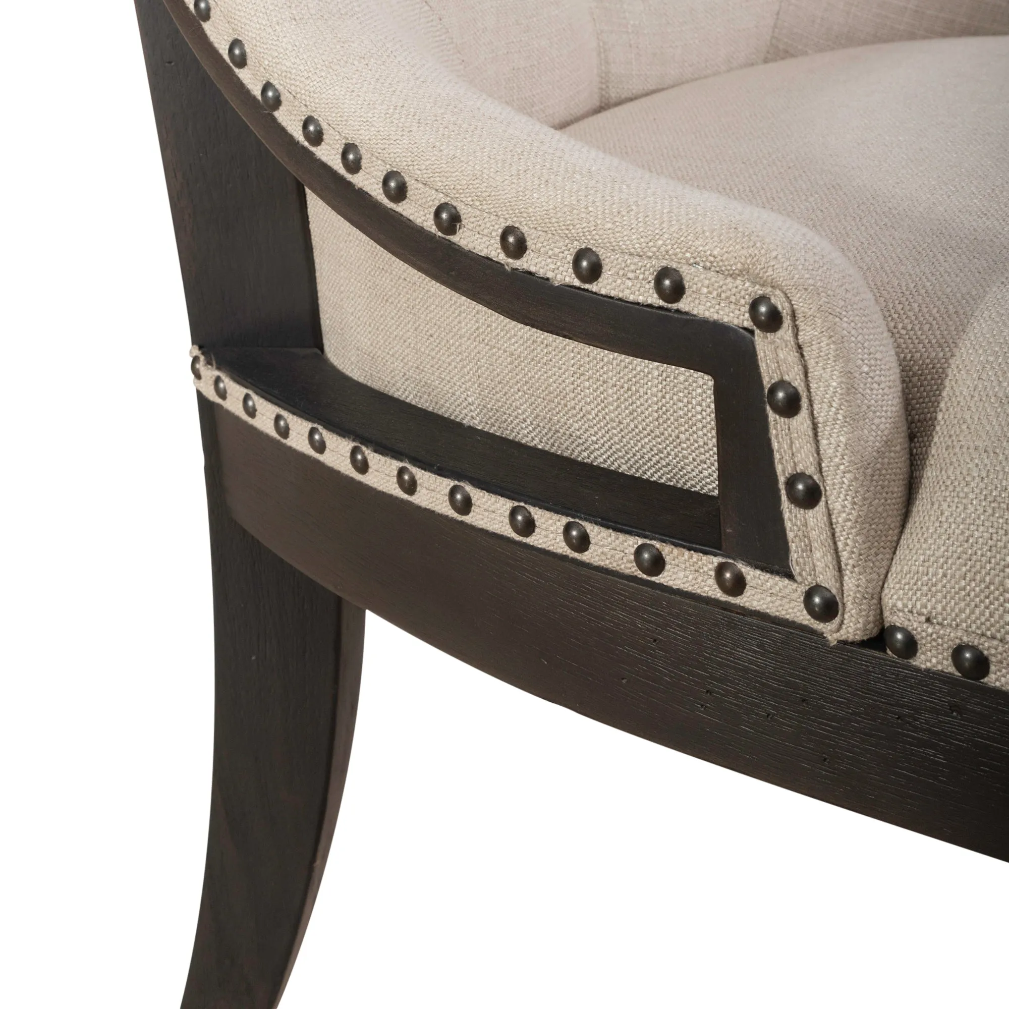 Americana Farmhouse 615-C6501S-B Uph Shelter Side Chair- Black (RTA)