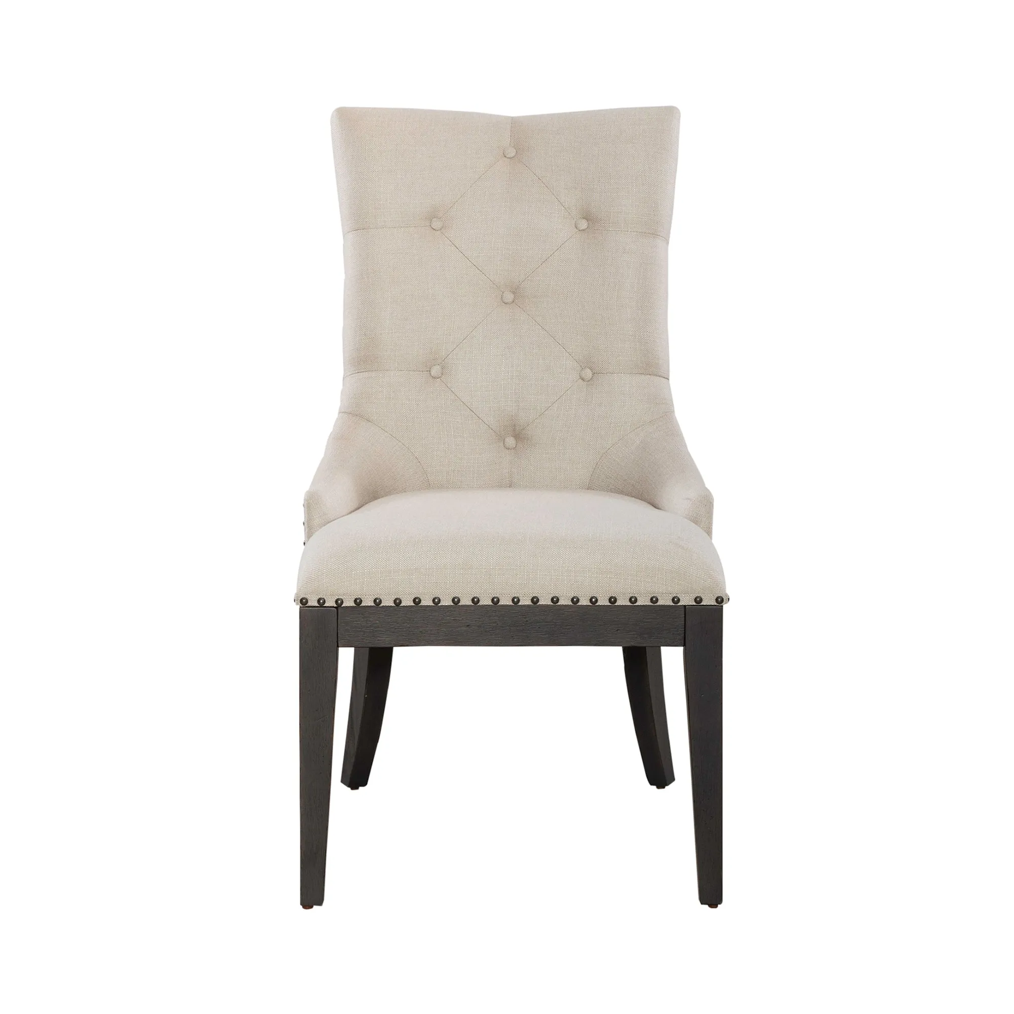 Americana Farmhouse 615-C6501S-B Uph Shelter Side Chair- Black (RTA)