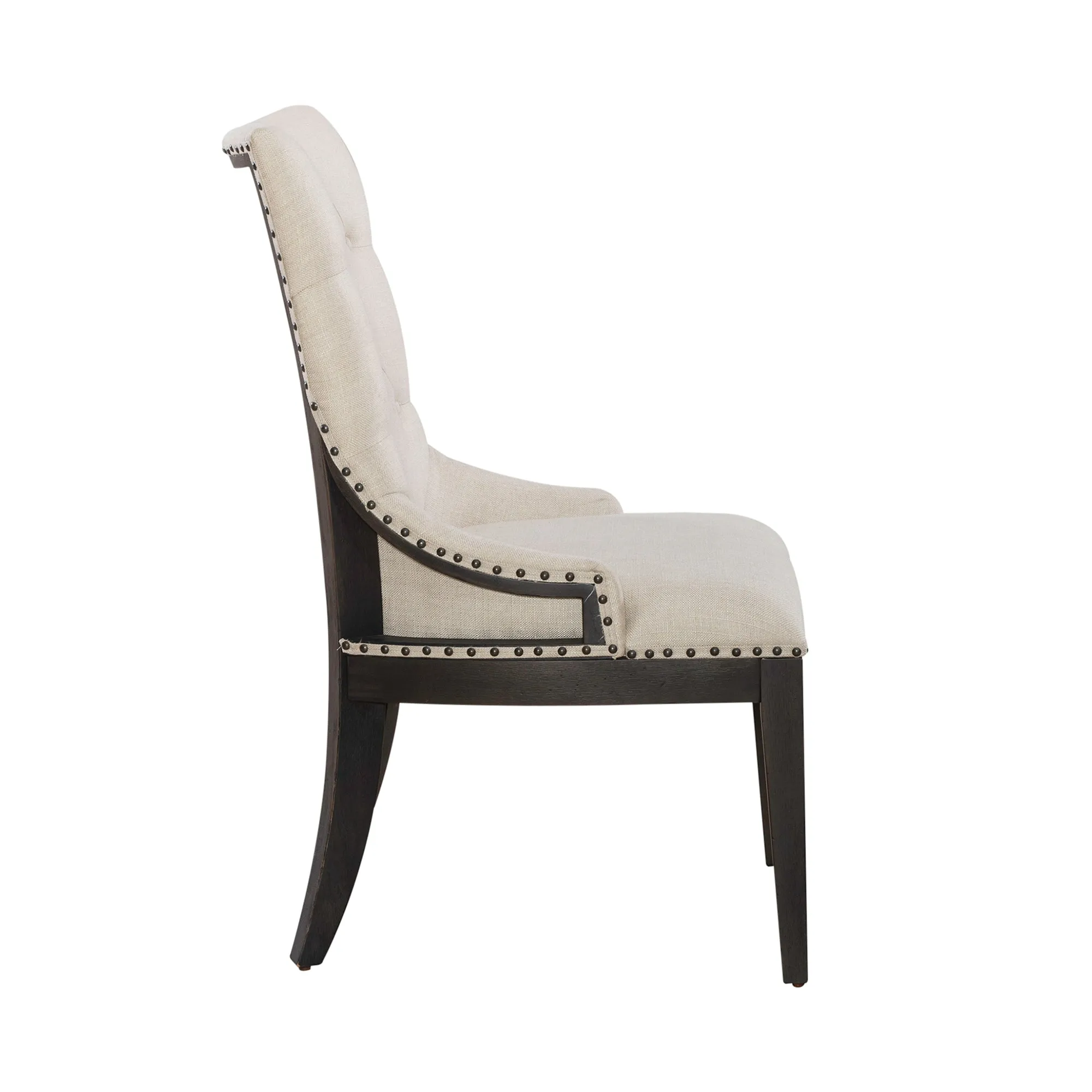 Americana Farmhouse 615-C6501S-B Uph Shelter Side Chair- Black (RTA)