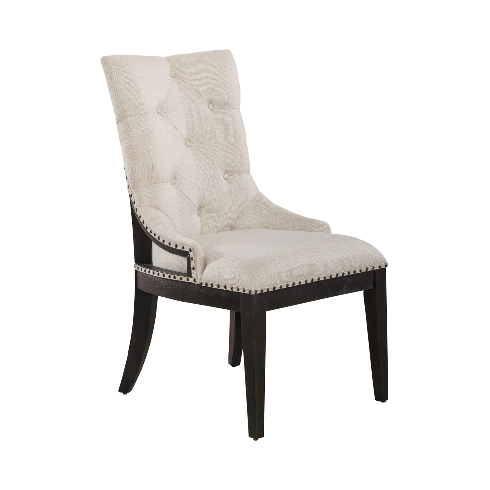 Americana Farmhouse 615-C6501S-B Uph Shelter Side Chair- Black (RTA)