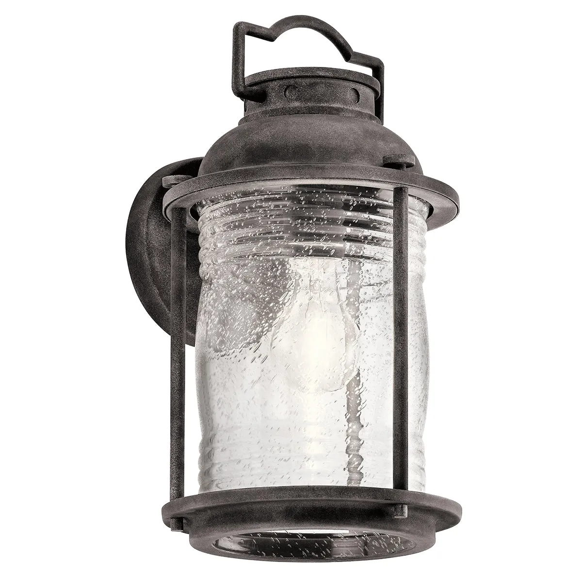 Ashland Bay Small/Medium/Large Wall Lantern - Weathered Zinc/Burnished Bronze Finish