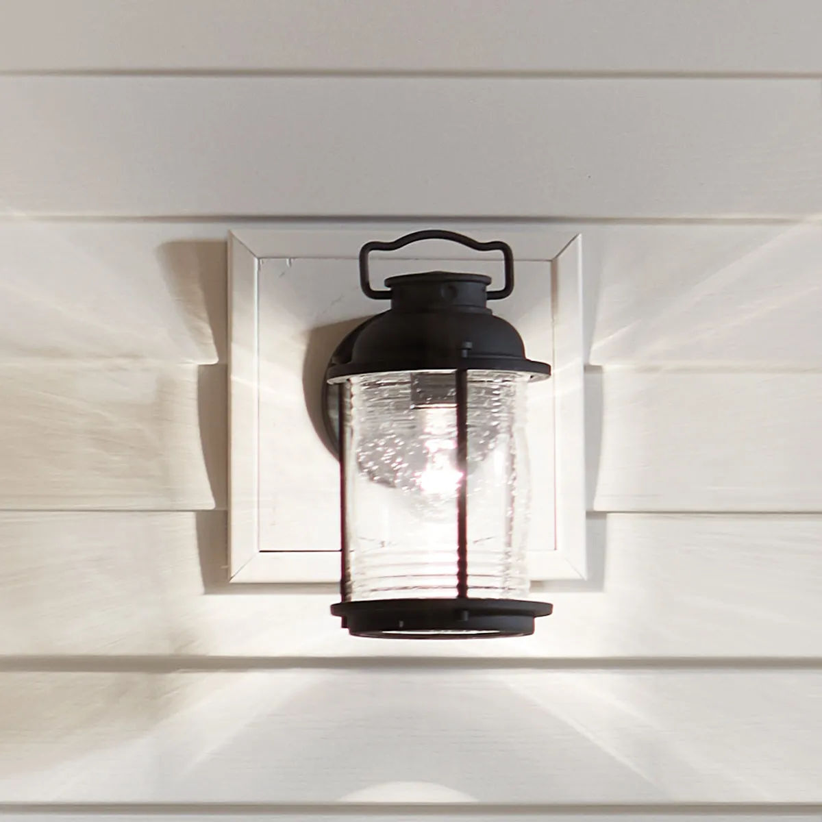 Ashland Bay Small/Medium/Large Wall Lantern - Weathered Zinc/Burnished Bronze Finish