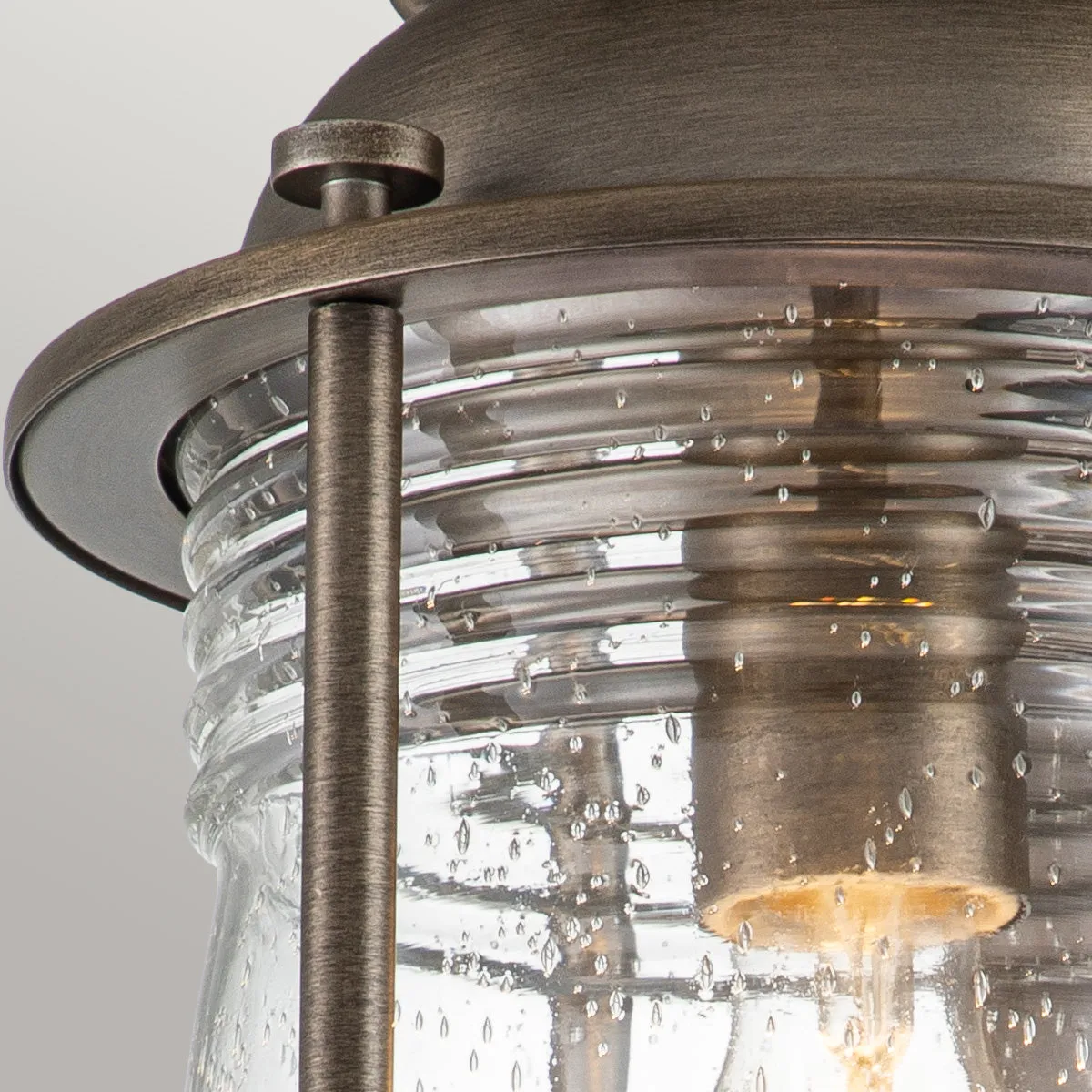 Ashland Bay Small/Medium/Large Wall Lantern - Weathered Zinc/Burnished Bronze Finish