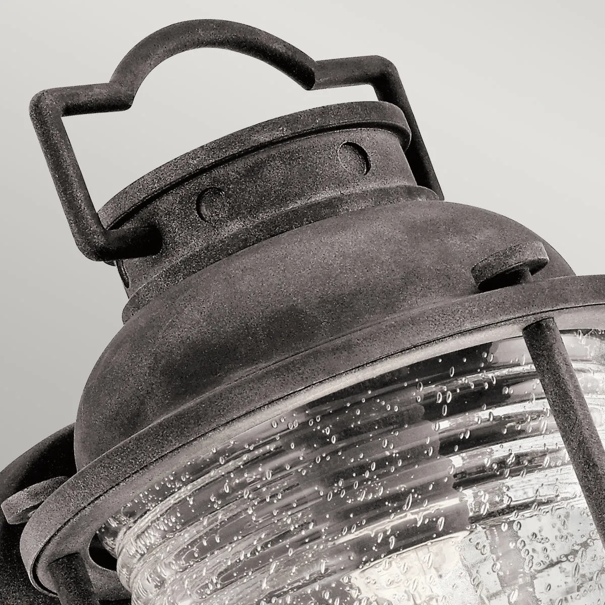 Ashland Bay Small/Medium/Large Wall Lantern - Weathered Zinc/Burnished Bronze Finish