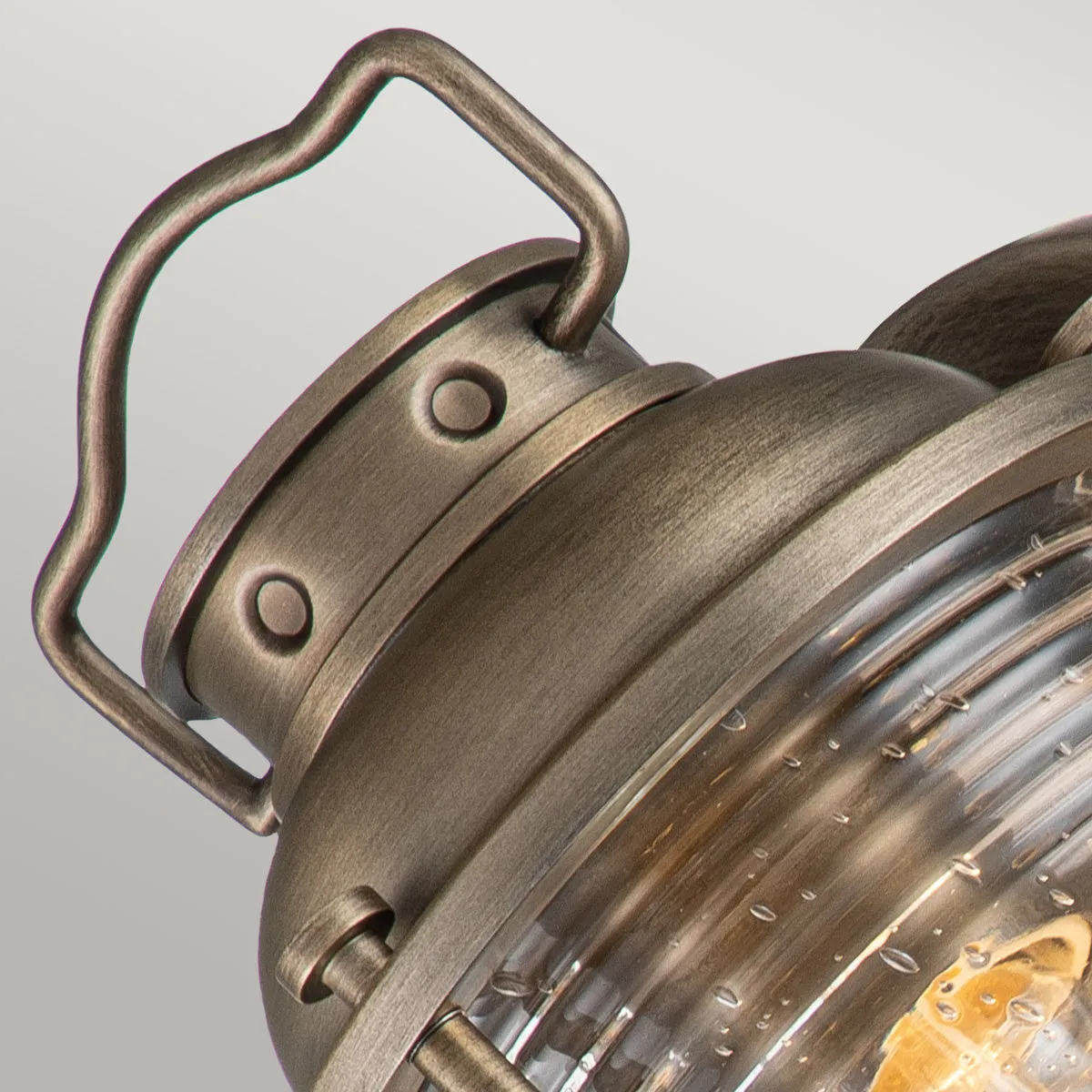 Ashland Bay Small/Medium/Large Wall Lantern - Weathered Zinc/Burnished Bronze Finish