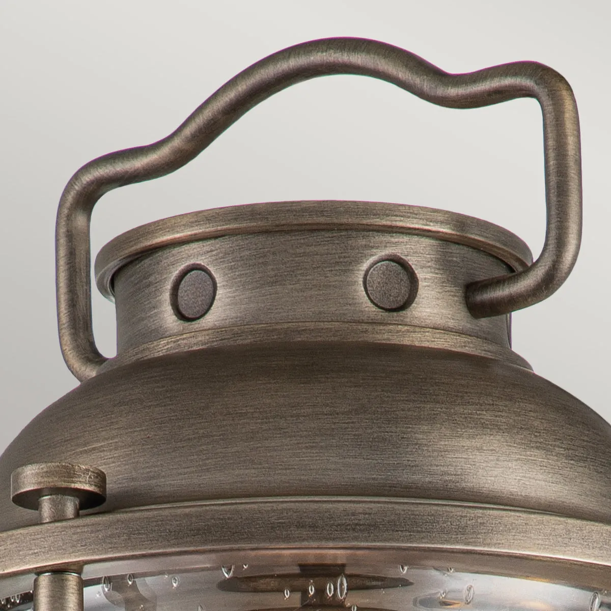 Ashland Bay Small/Medium/Large Wall Lantern - Weathered Zinc/Burnished Bronze Finish