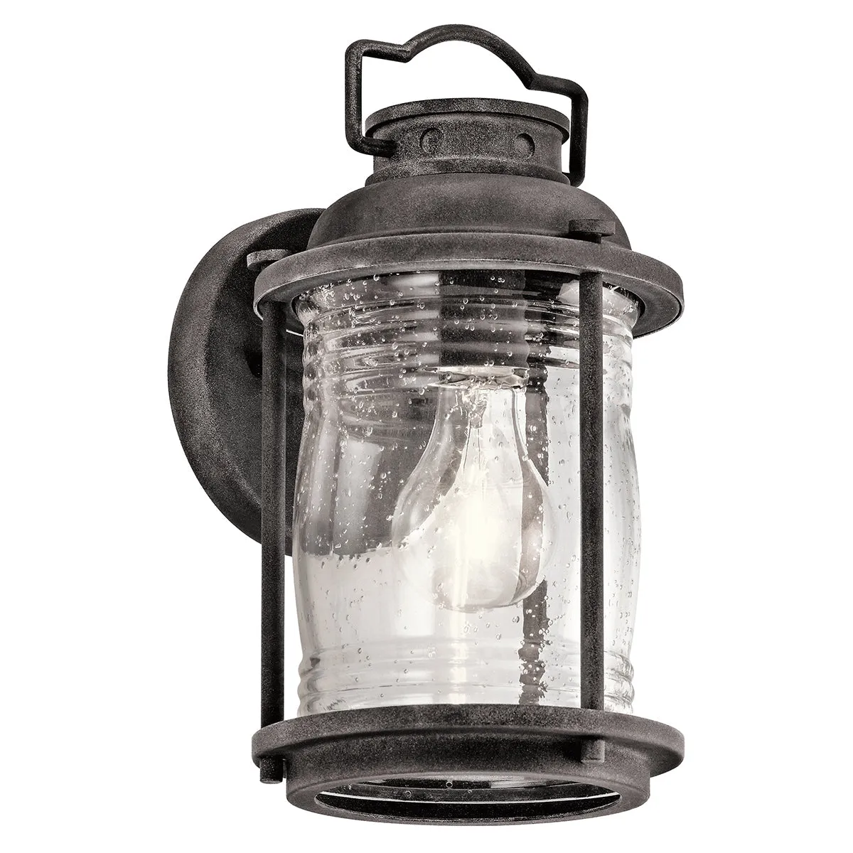 Ashland Bay Small/Medium/Large Wall Lantern - Weathered Zinc/Burnished Bronze Finish