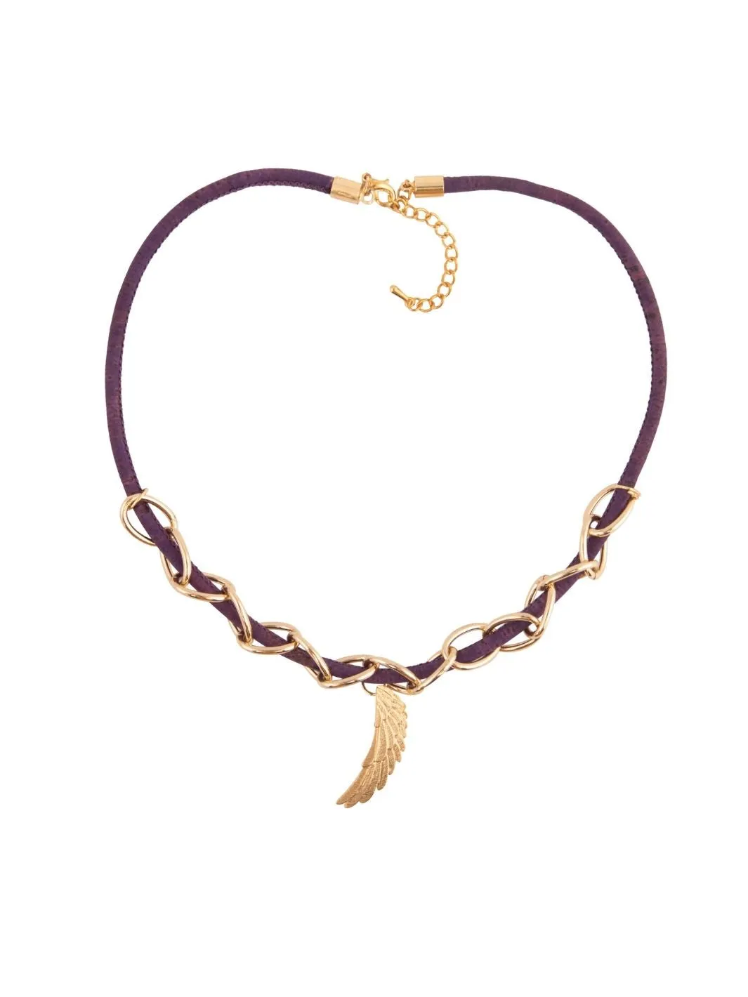 Astral Cork Necklace in Purple
