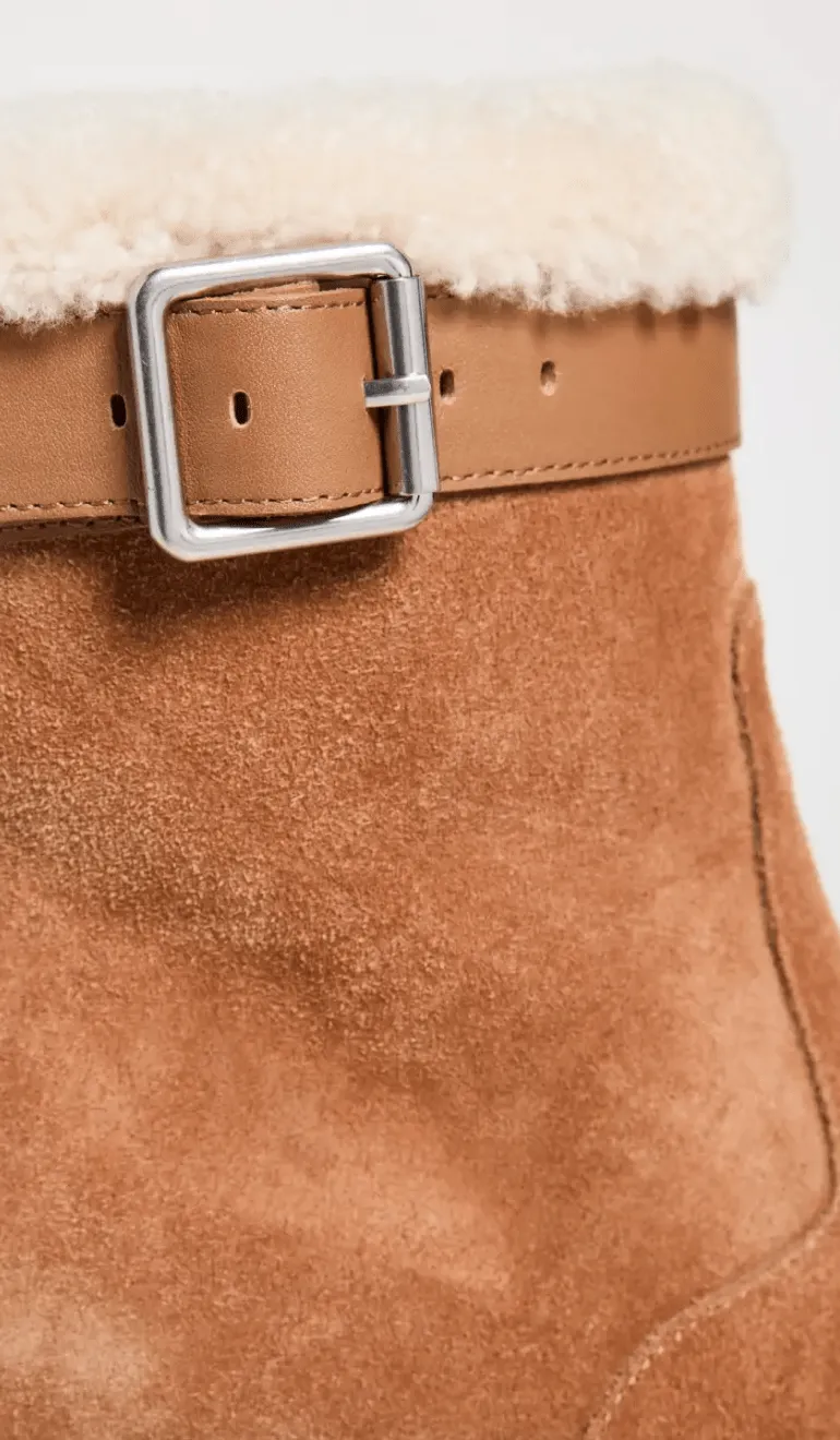 Avery Shearling Wedge Ankle Boot