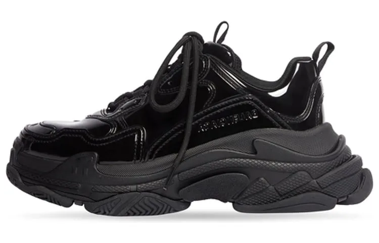 Balenciaga Triple S Chunky Male Sneakers, black
