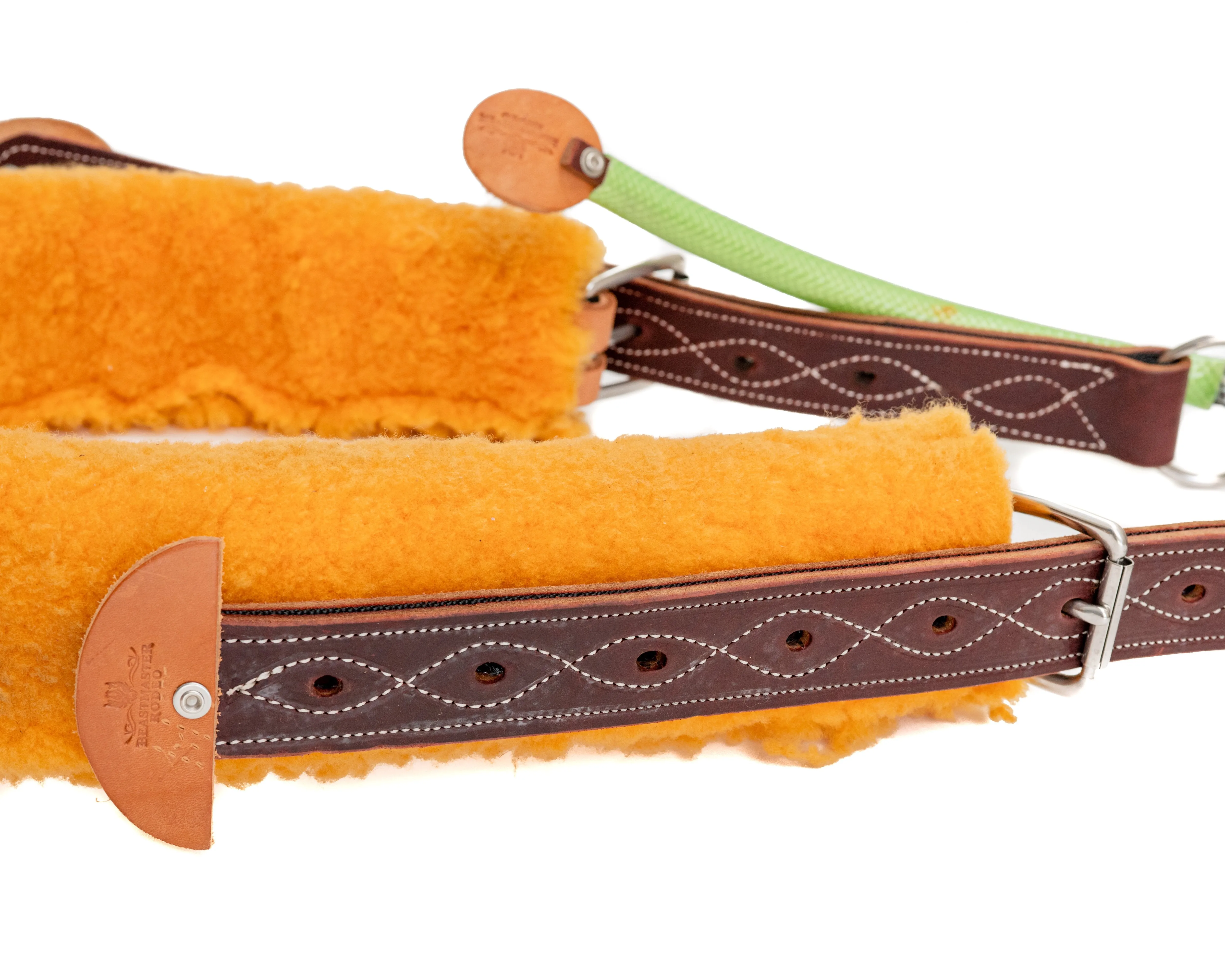 Beastmaster Leather Double Buckle Horse Flank with Sleeve
