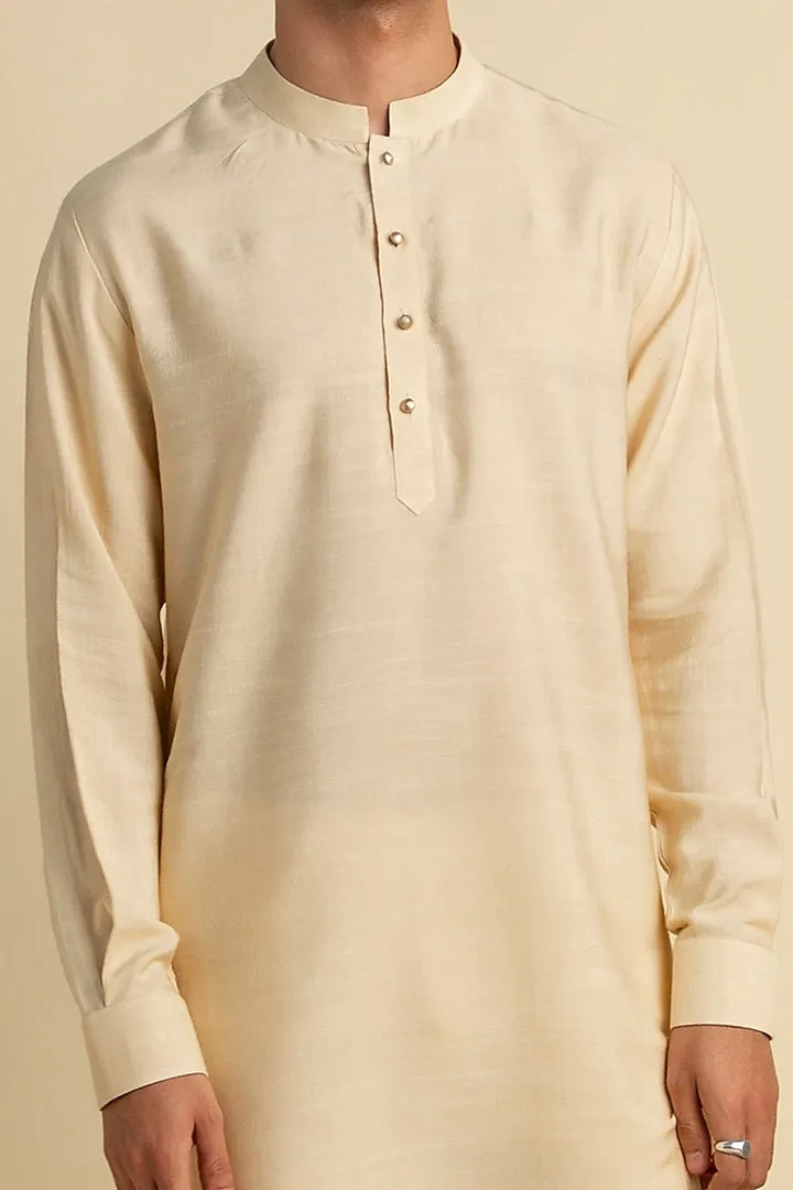 Beige Short Kurta