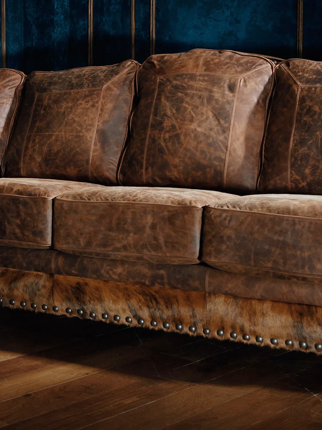 Big Texan Western Leather Sectional Sofa