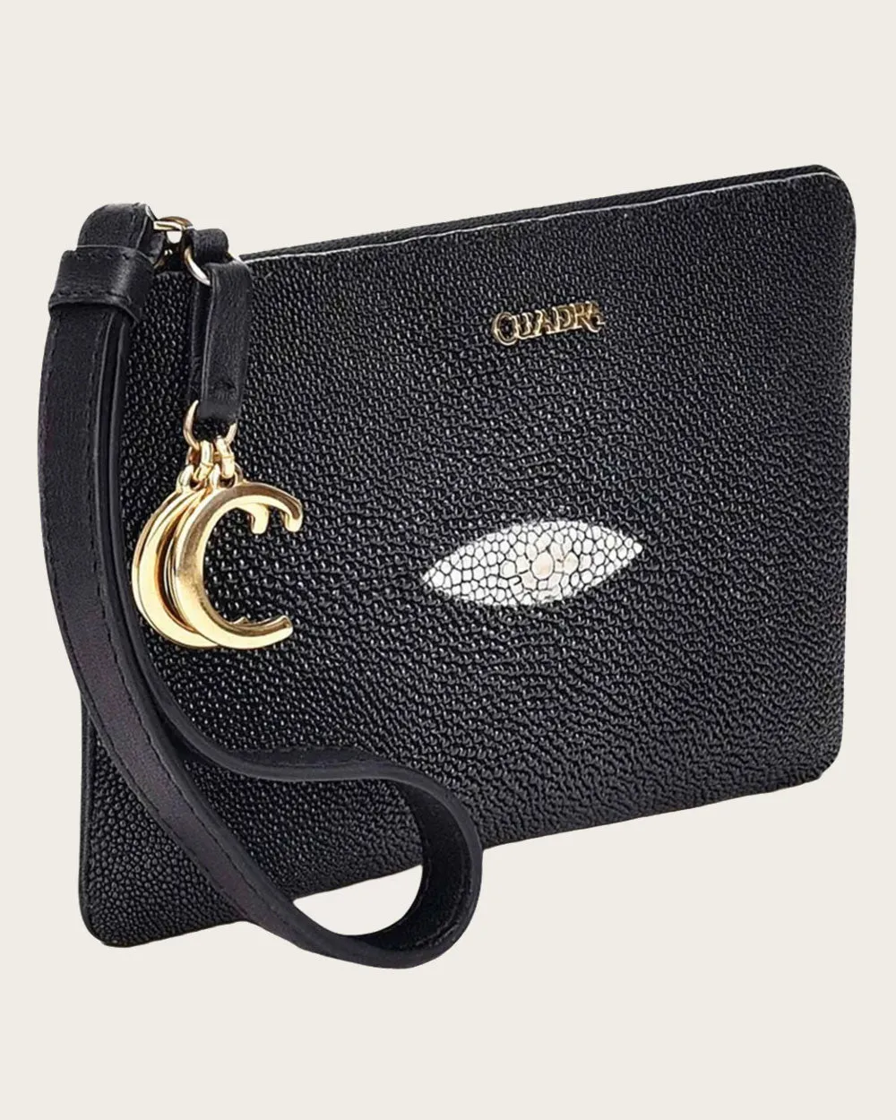 Black stingray coin wallet