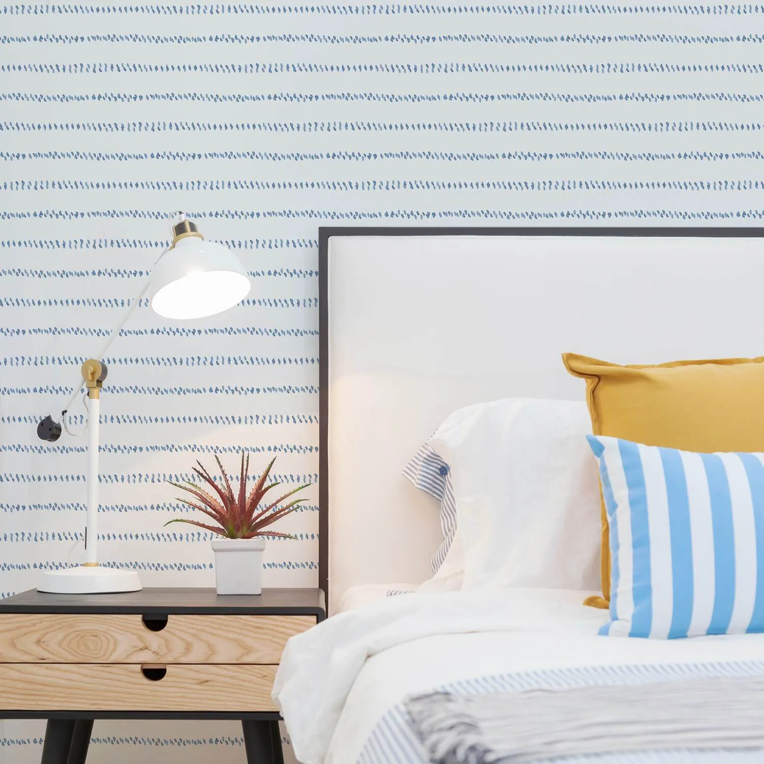 Blue Watercolor Spots Wallpaper