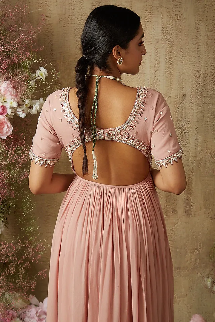 Blush Pink Lehenga Style Anarkali