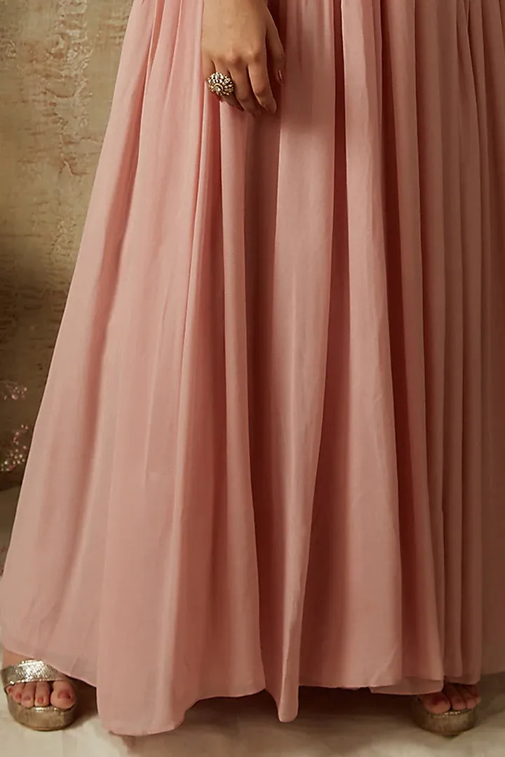 Blush Pink Lehenga Style Anarkali