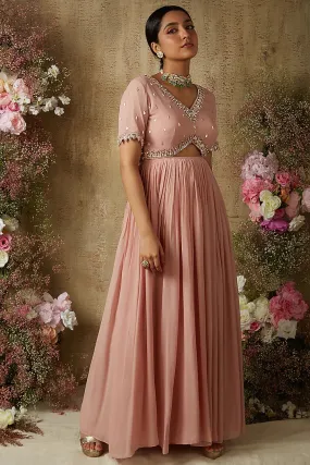 Blush Pink Lehenga Style Anarkali