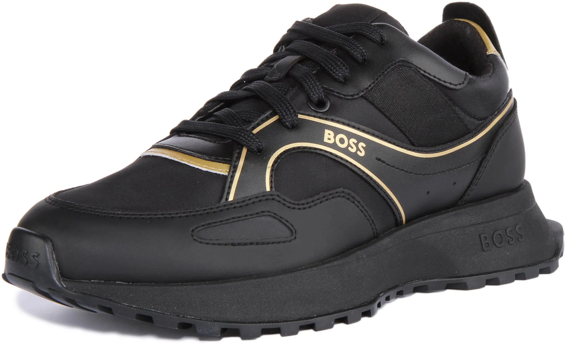 Boss Jonah Runner Hld In Black Gold For Men