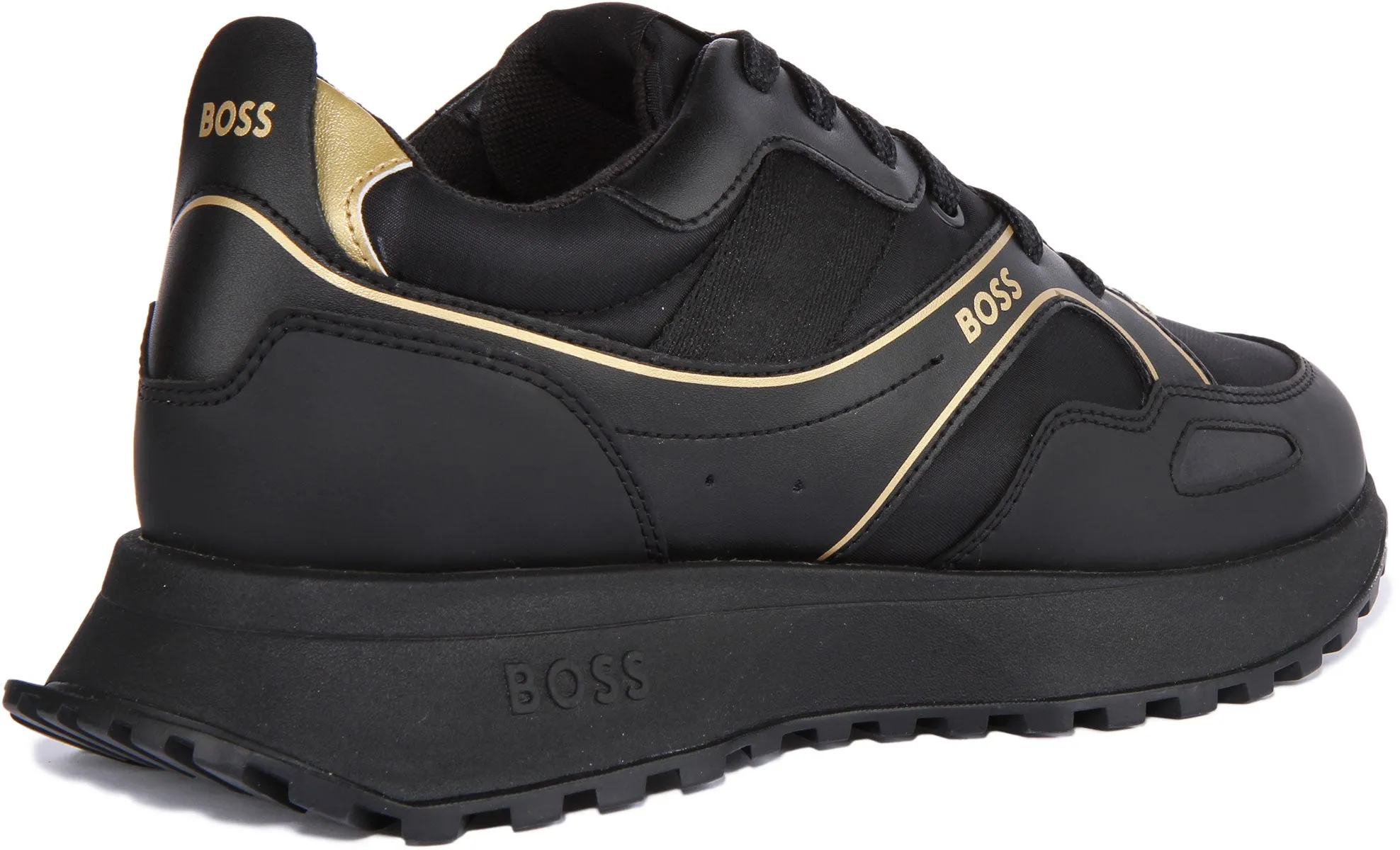 Boss Jonah Runner Hld In Black Gold For Men