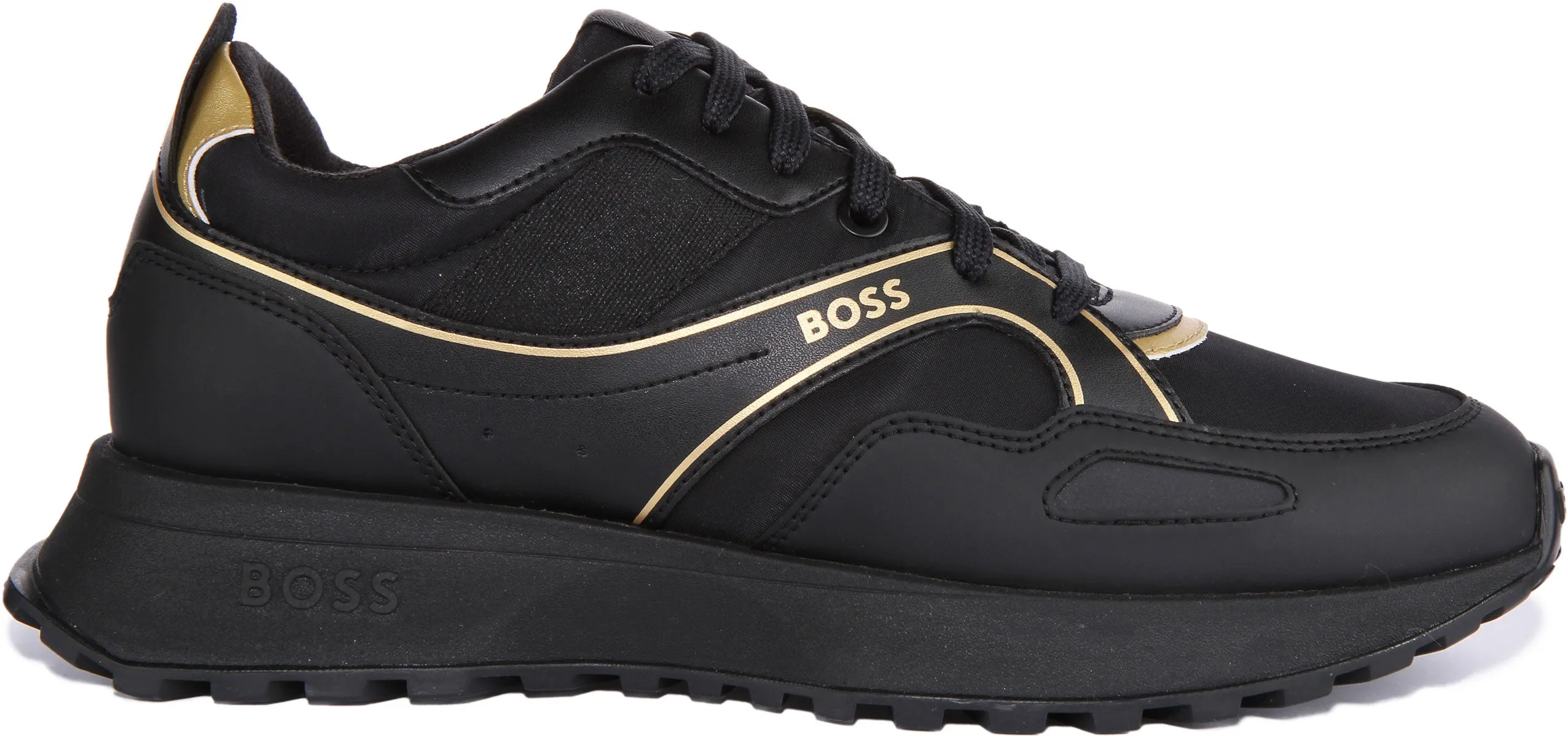 Boss Jonah Runner Hld In Black Gold For Men