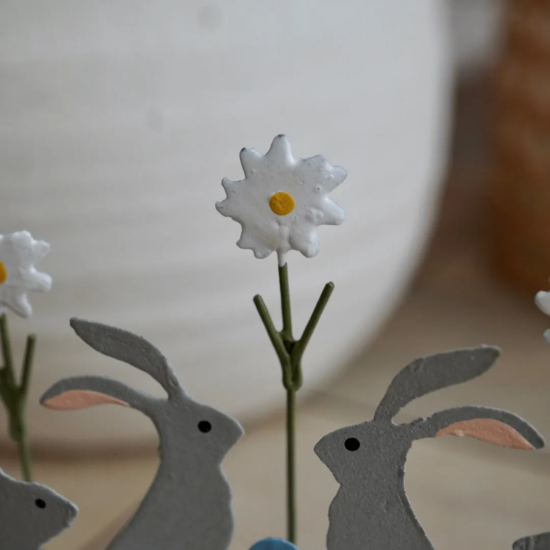 Bunnies Hiding Easter Eggs