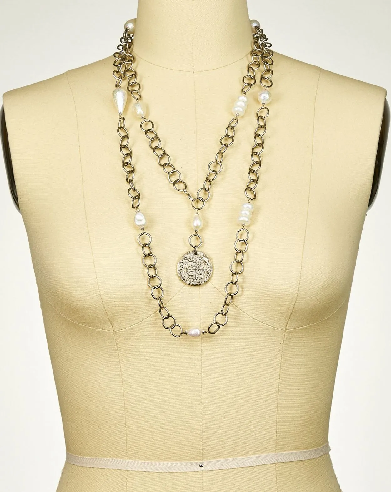 Buttercream Coin Pendant Necklace