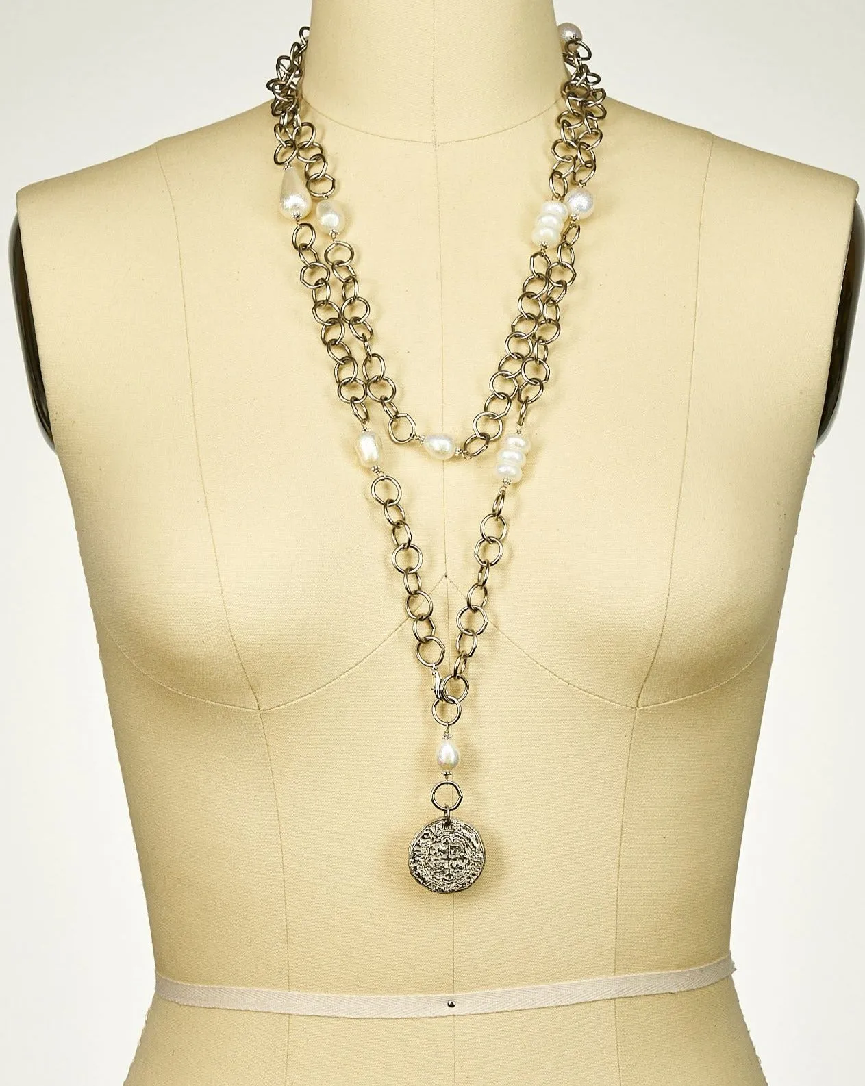 Buttercream Coin Pendant Necklace