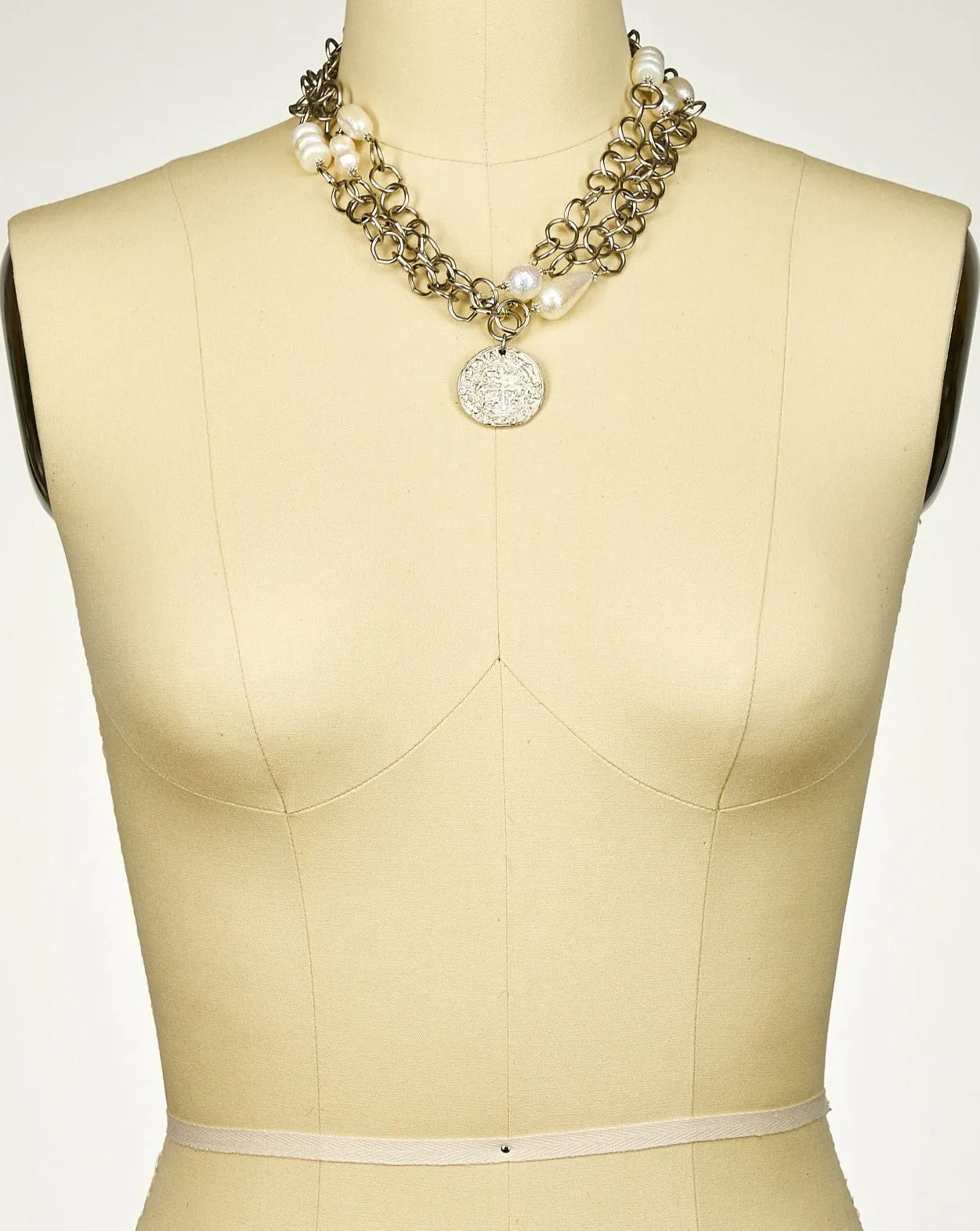 Buttercream Coin Pendant Necklace